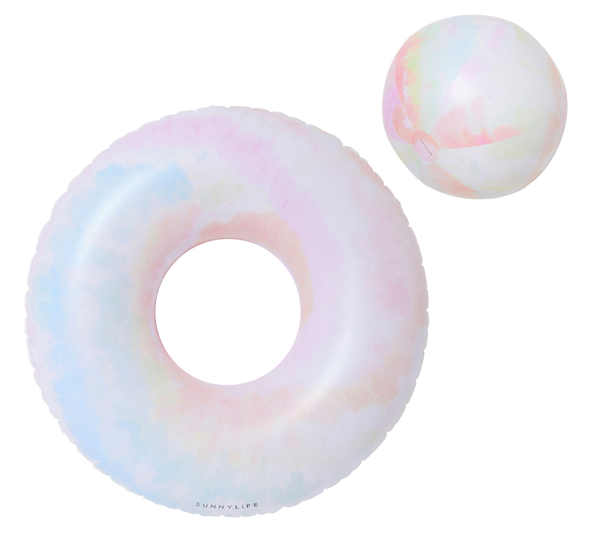 Sunnylife: Tie Dye Tube Pool Ring & Ball Set