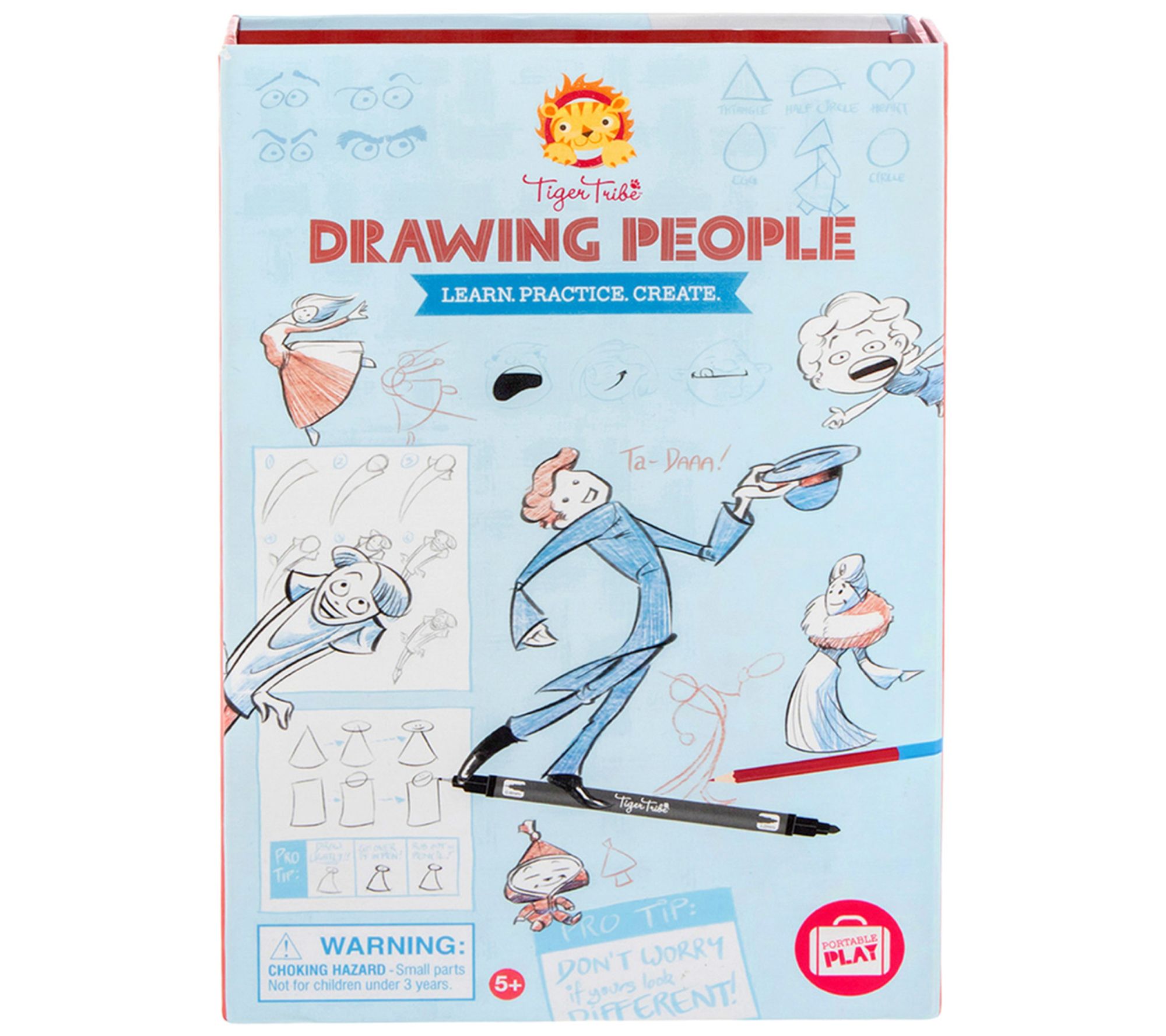 Tiger Tribe Drawing People Learn Practice Create Kit