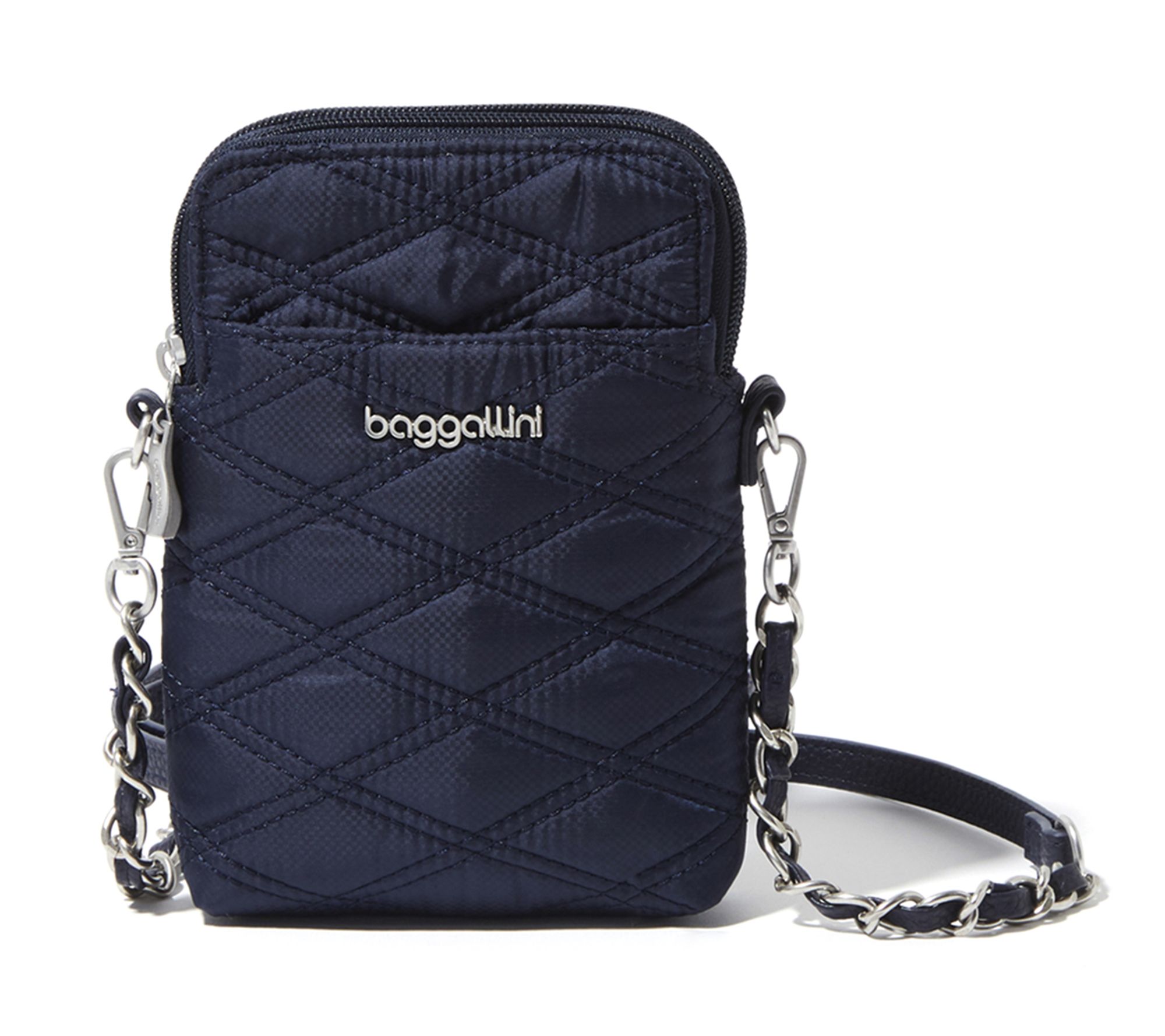 Baggallini Quilted Take Two Bryant Crossbody w/ Chain Strap