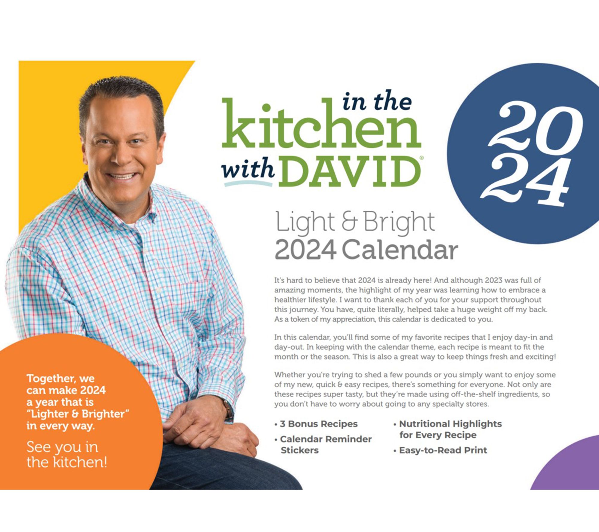 Bright　Calendar　David　In　with　Kitchen　the　Recipe　Light　2024