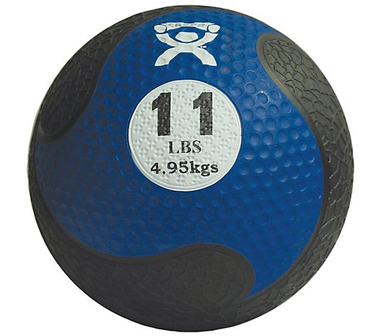 CanDo Firm Medicine Ball - 9 in Diameter - Blue- 11 lb