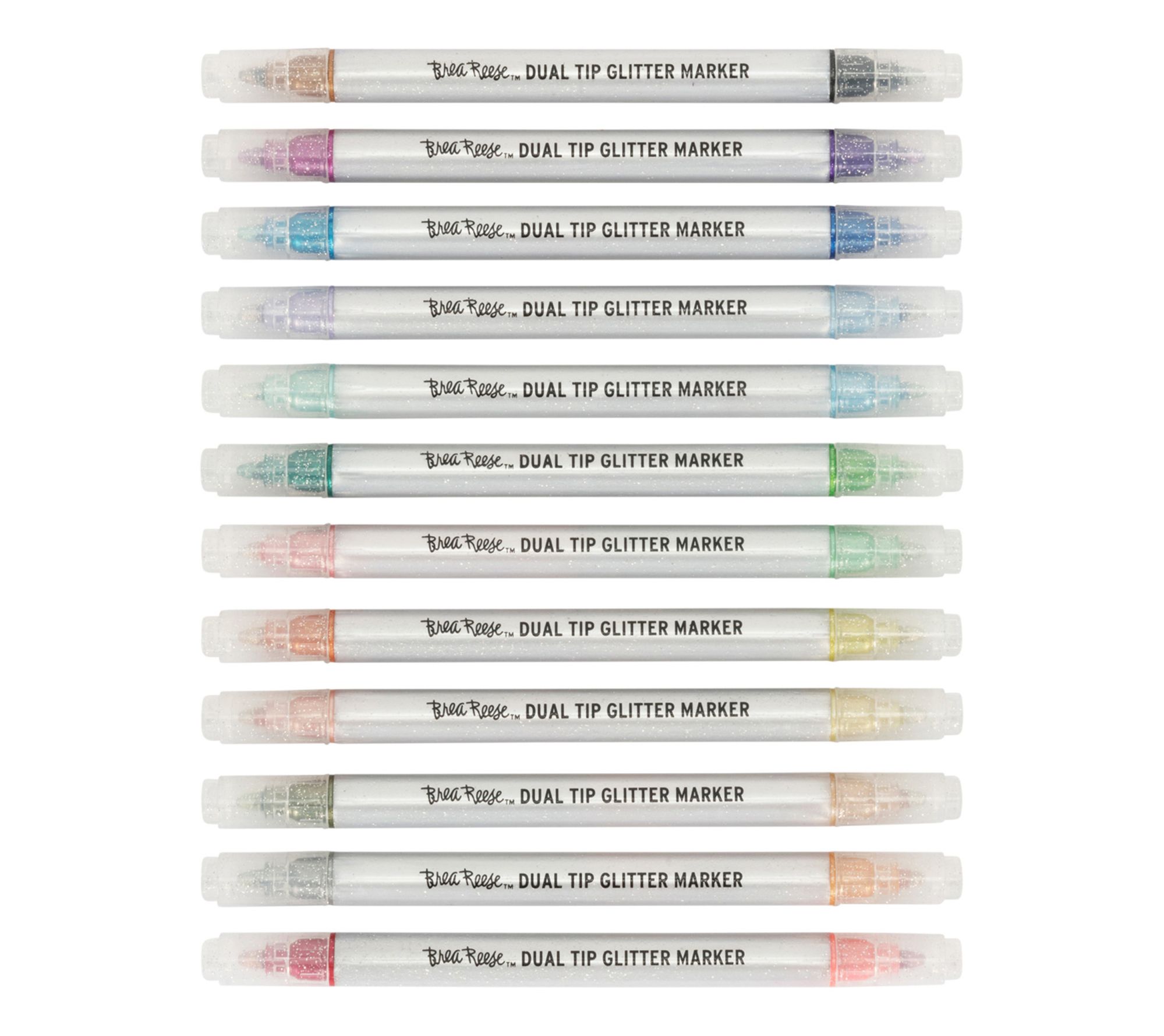 Brea Reese Dual Tip Markers Set - Glitter