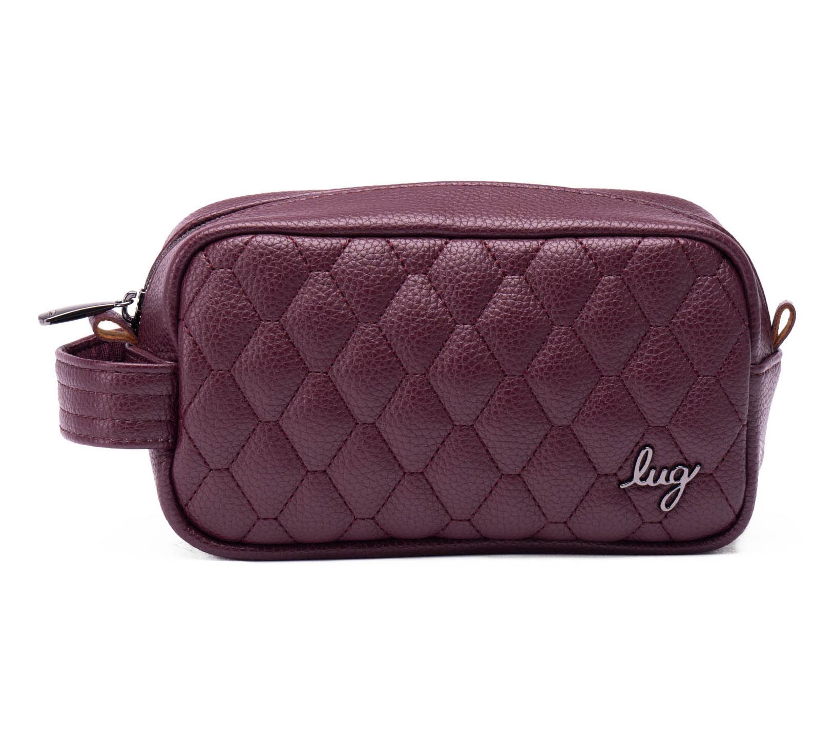 Lug Vegan Leather Quilted Cosmetic Pouch - Bolt Mini
