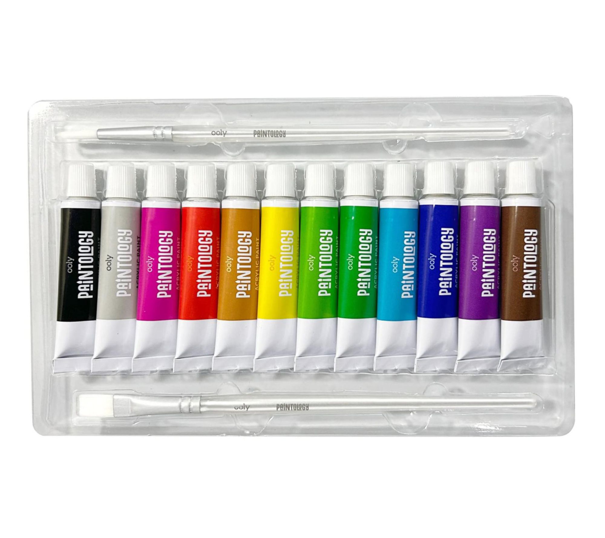 OOLY Paintology Acrylic Paint Set 12 Vibrant Rich Pigments