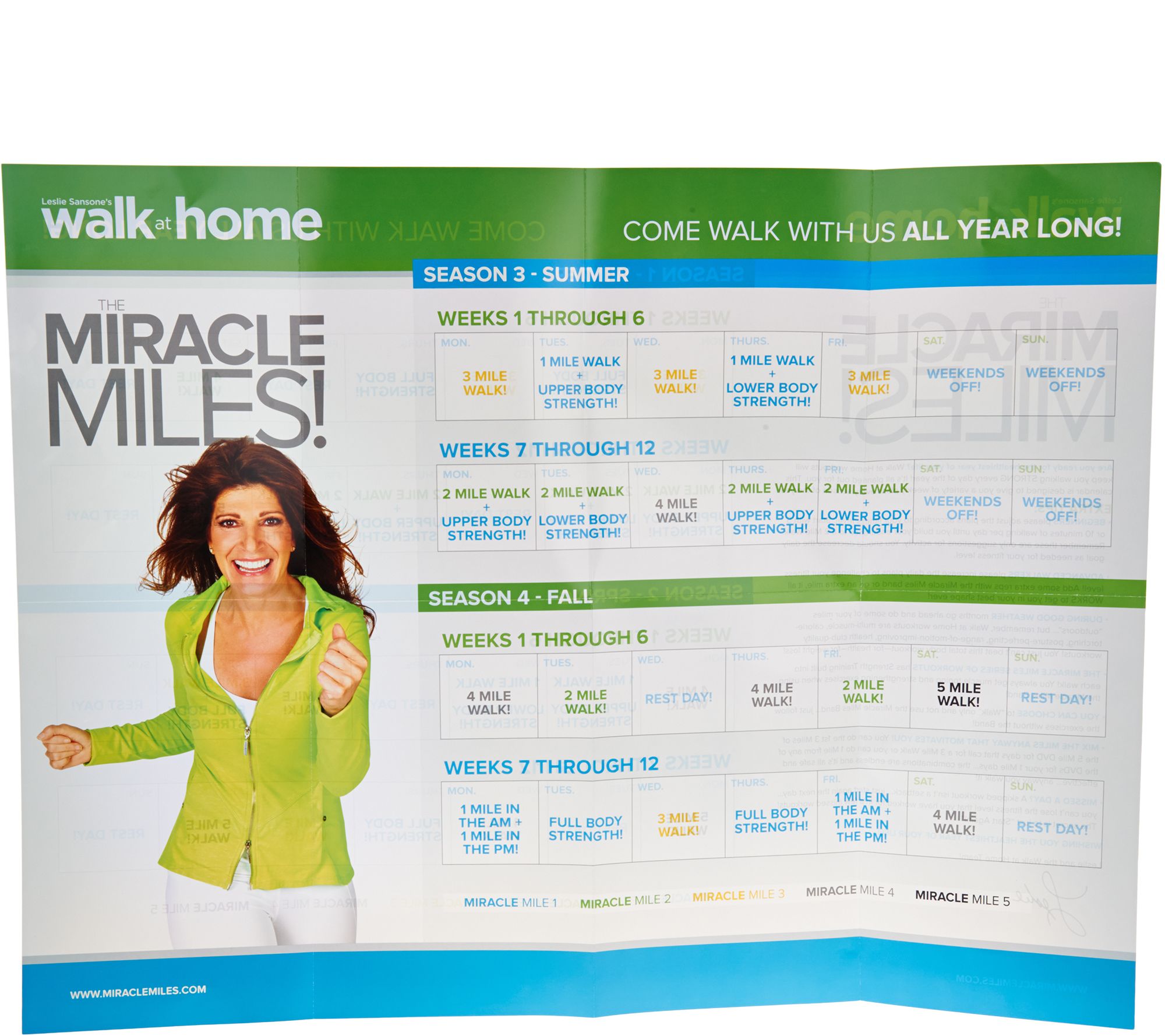 Leslie Sansone Miracle Miles w/Band & 3 Mile DVD 3 Mile DVD - QVC.com