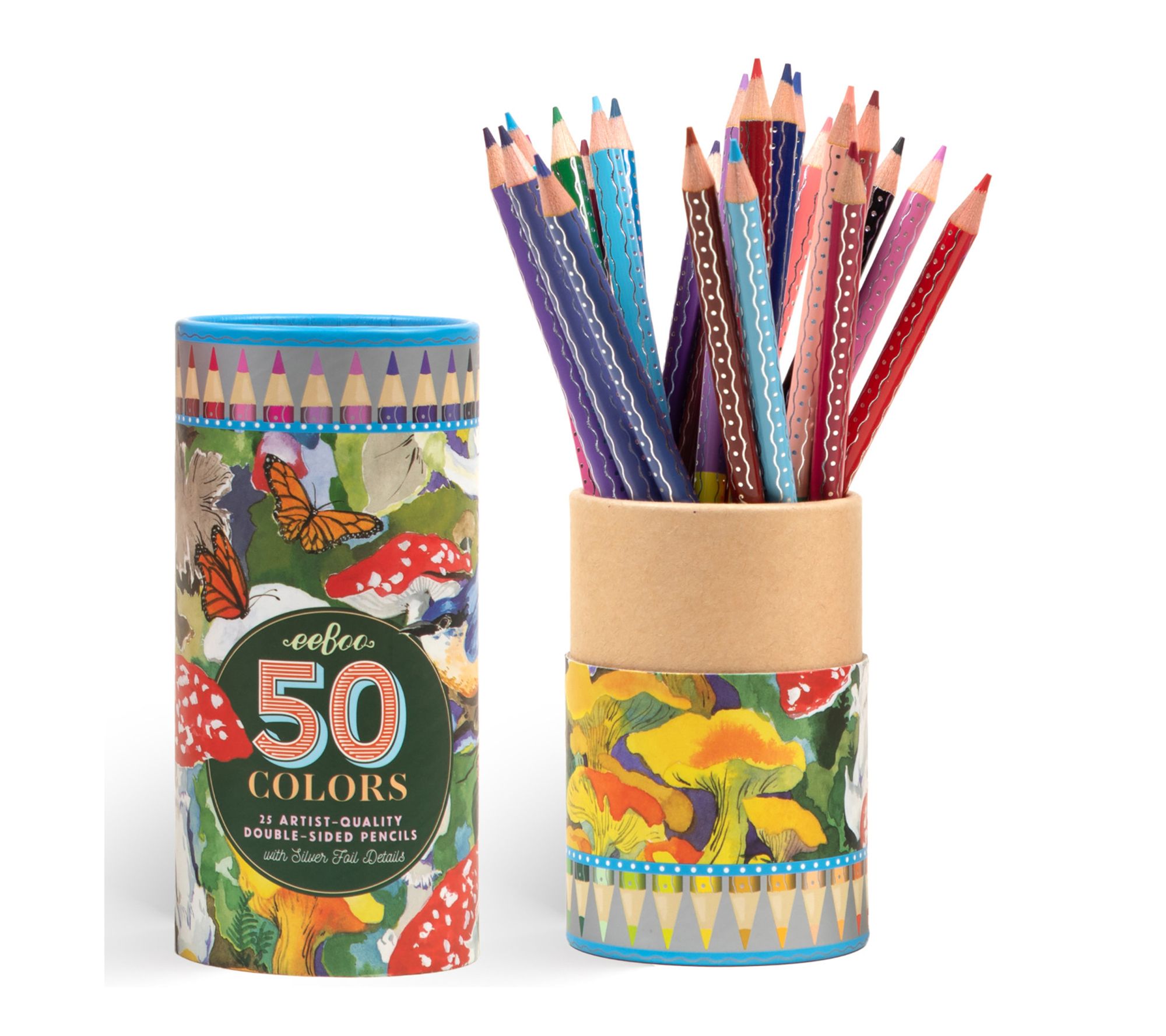 eeBoo Mushroom Double Sided Colored Pencils