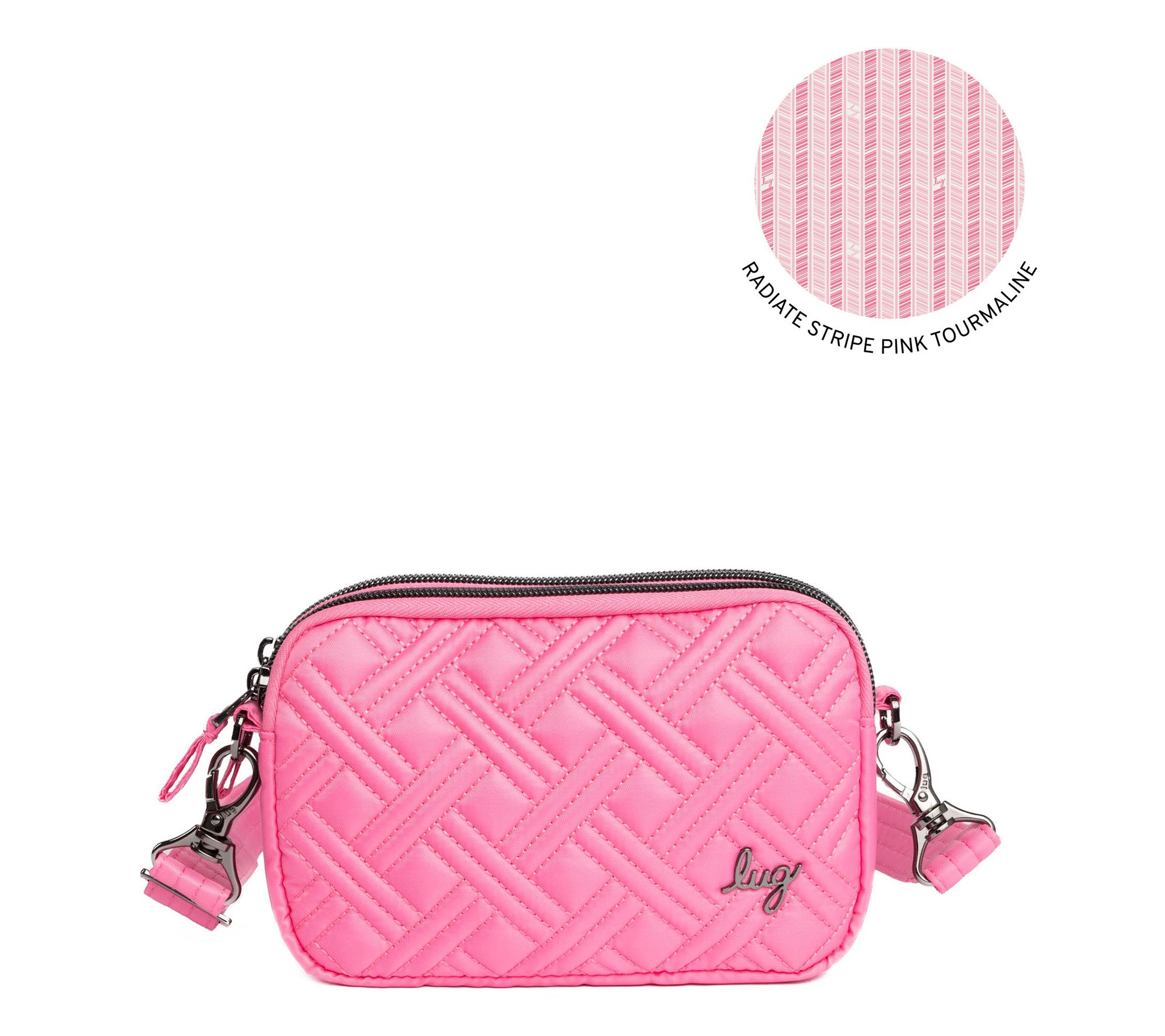 【EMIS】JERSEY FOLDING CROSSBODY BAG-PINK f42996_dm3.102