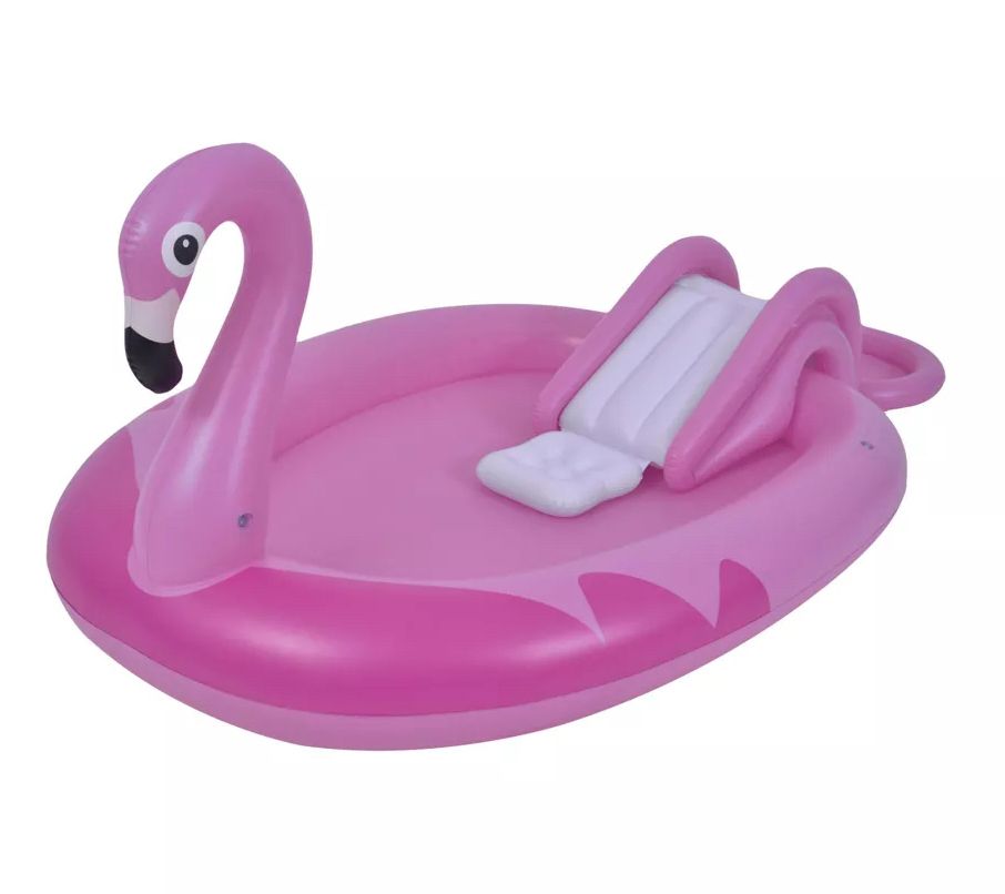 83" Inflatable Pink Flamingo Kiddie Pool with S prayer