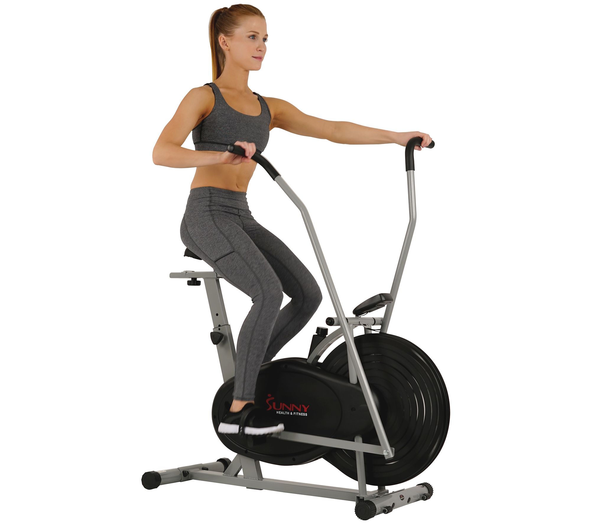 Sunny Health & Fitness Air Resistance Hybrid Bike