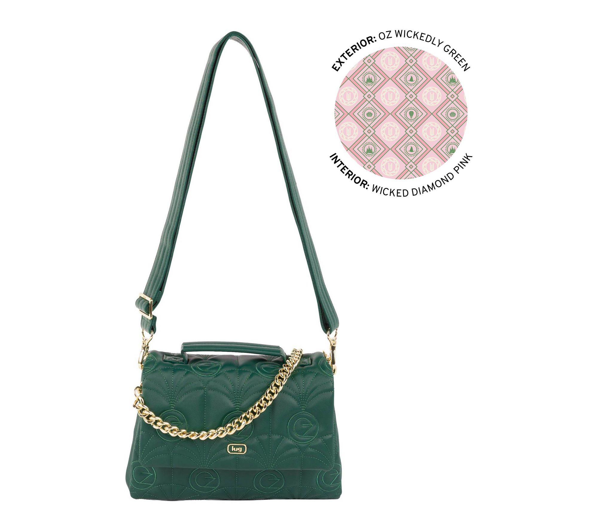 Wicked x Lug Satin Luxe Top Handle Flap Crossbody - Plie