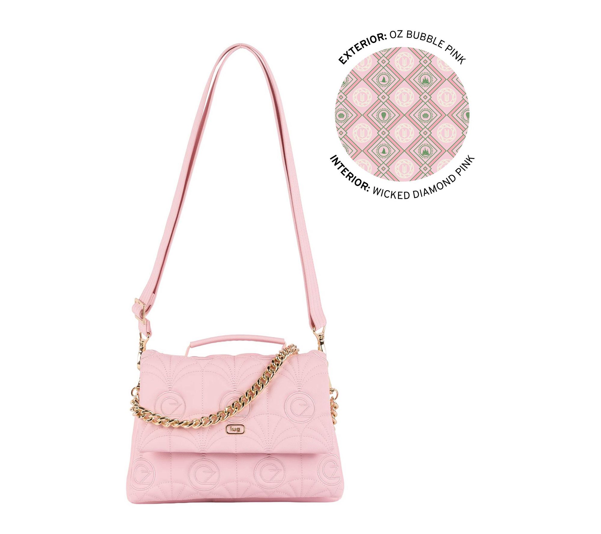 Wicked x Lug Satin Luxe Top Handle Flap Crossbody - Plie