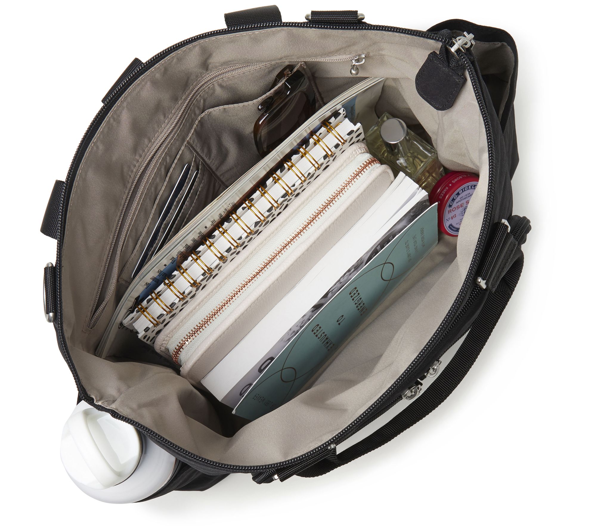 (QVC) Q2 Baggallini Convertible Nylon Tote