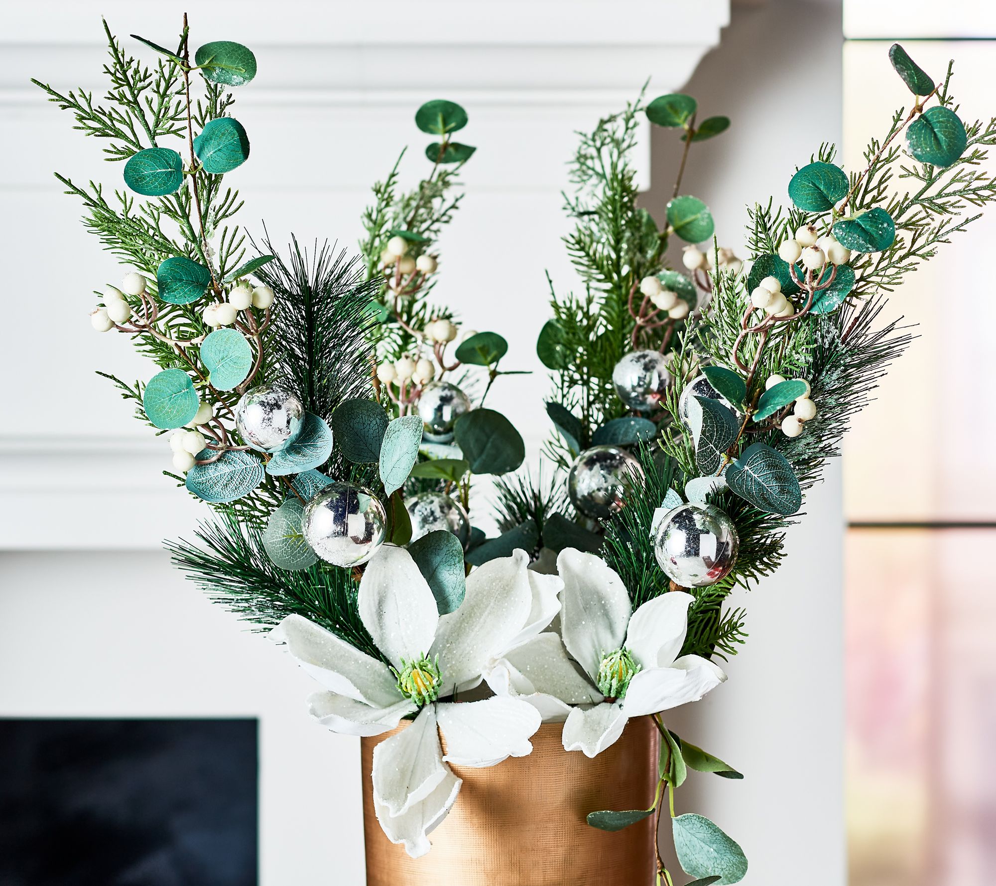 Set of 4 Magnolia and Berry Sprays by Valerie