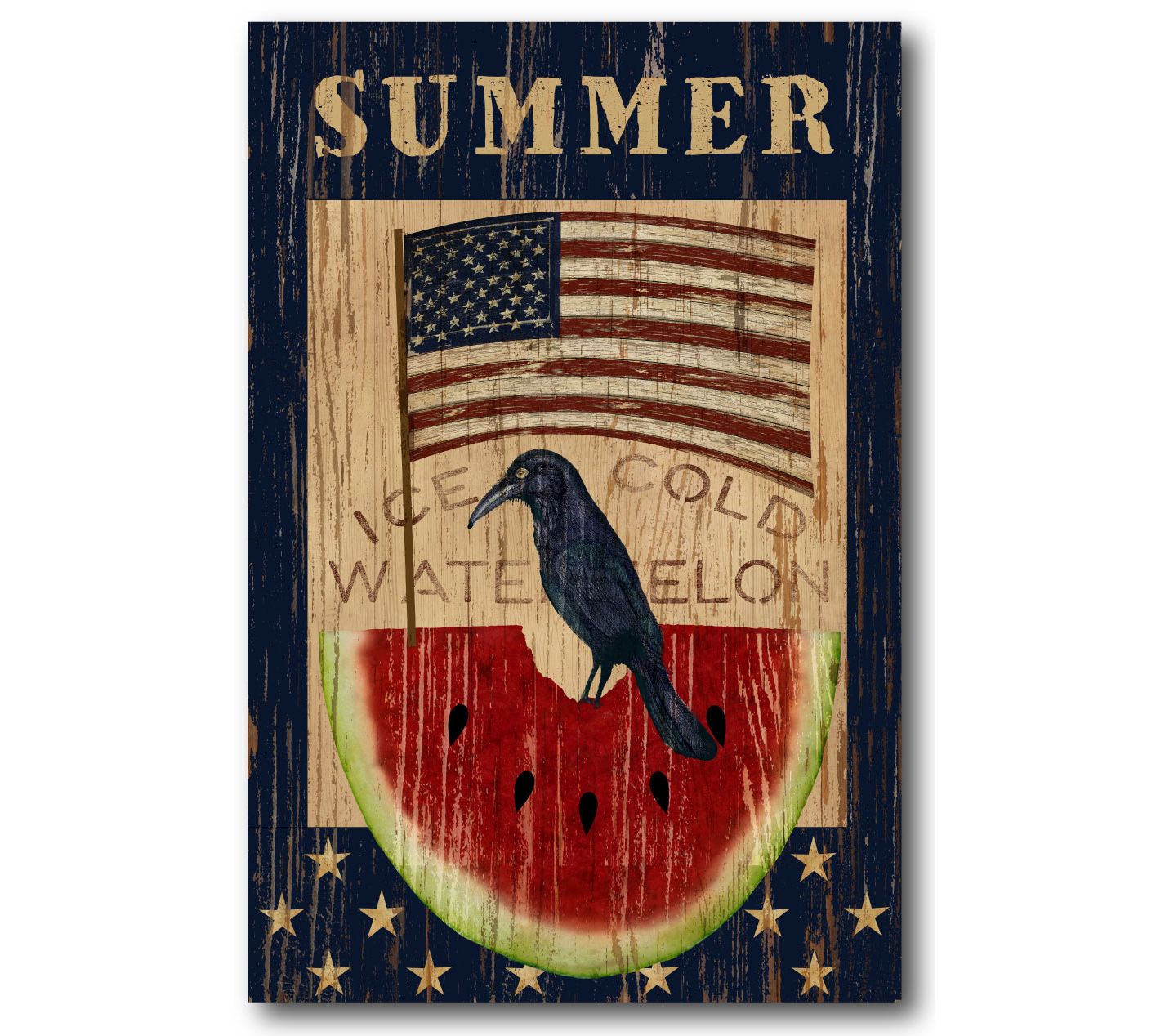 Courtside Market Summer Watermelon 12" x 18" Canvas