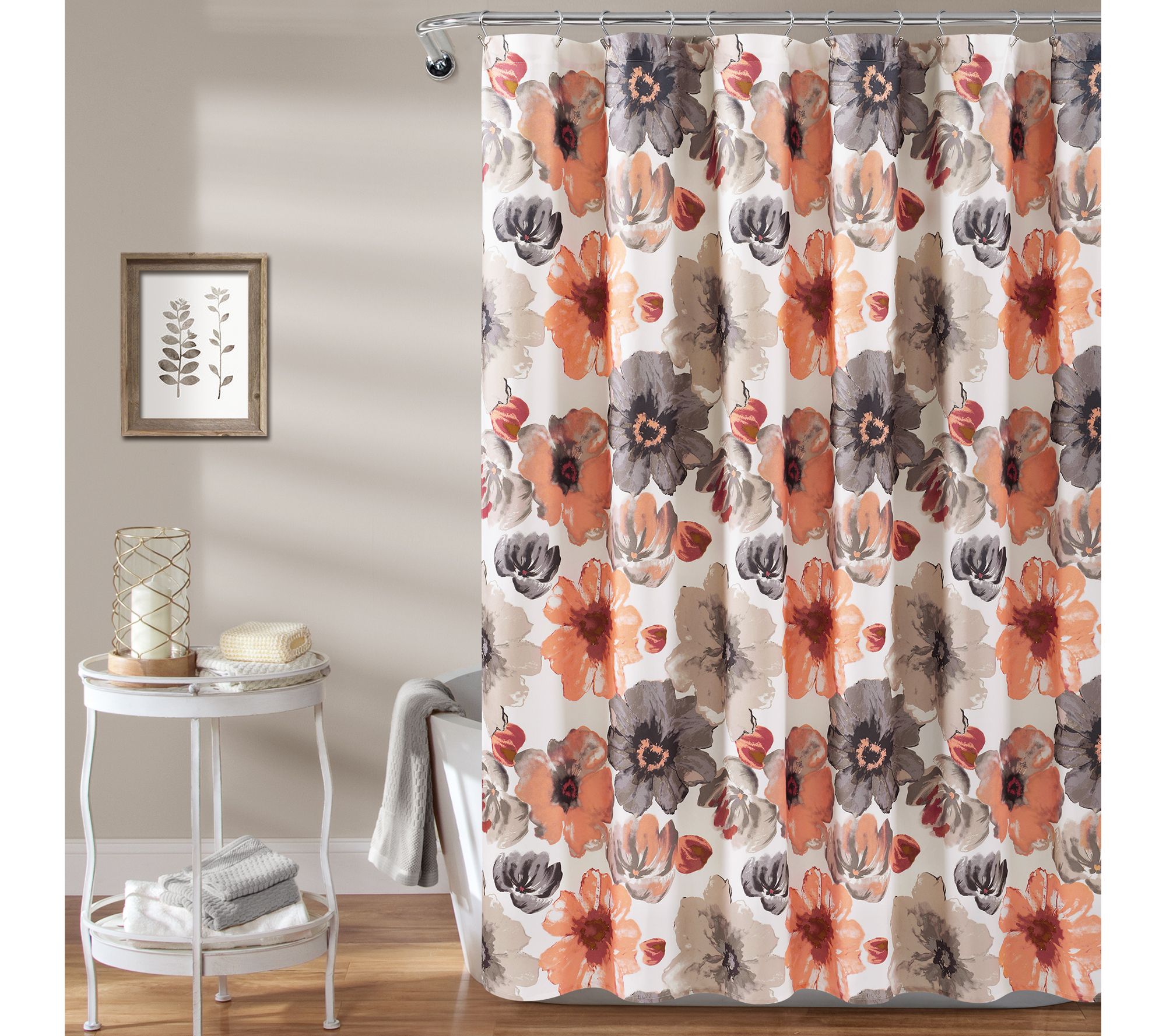 Leah 72" x 72" Shower Curtain by Lush Decor