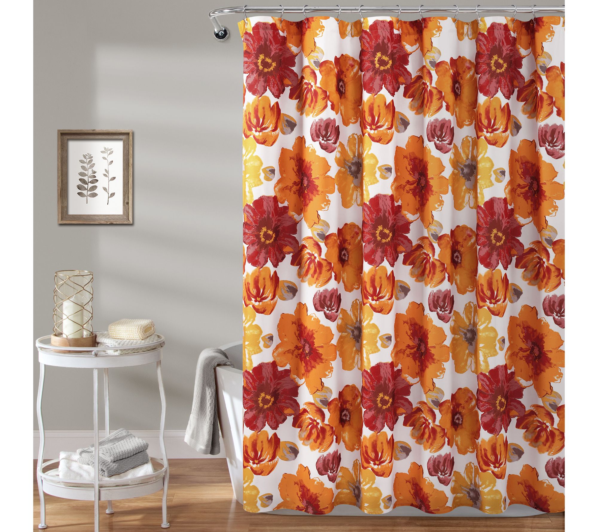 Leah 72" x 72" Shower Curtain by Lush Decor