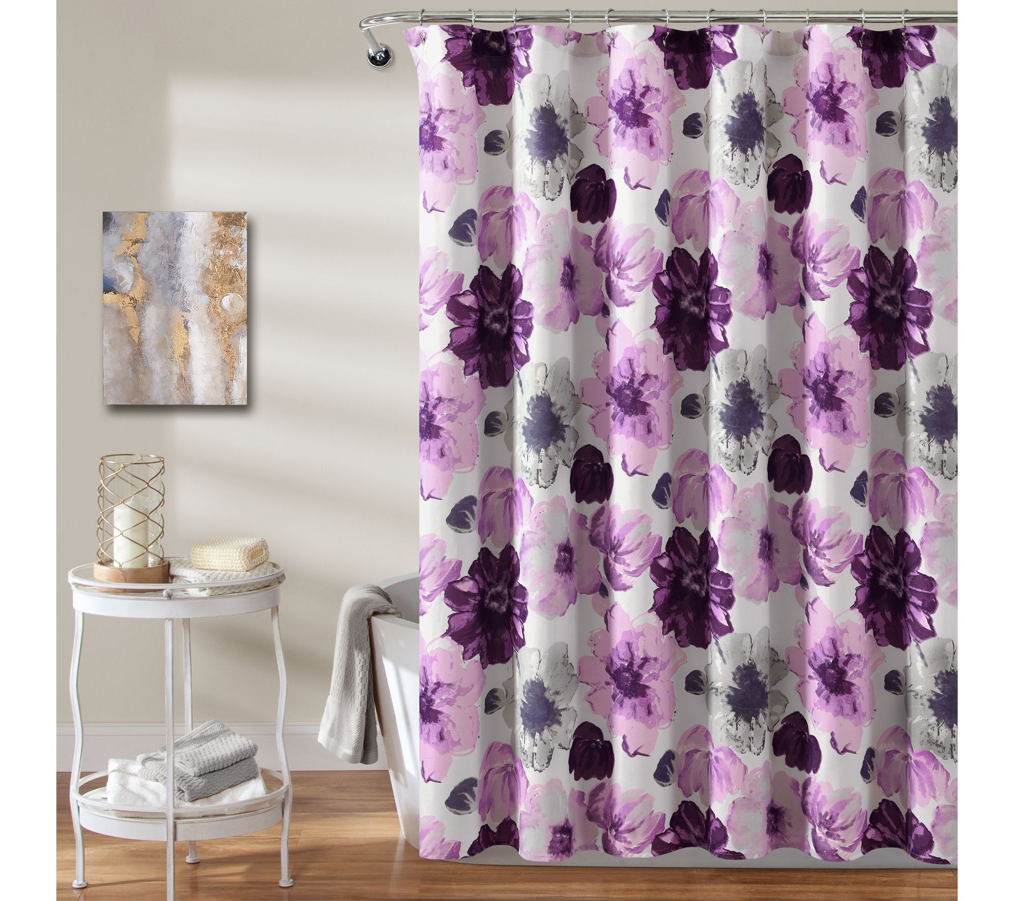 Leah 72" x 72" Shower Curtain by Lush Decor