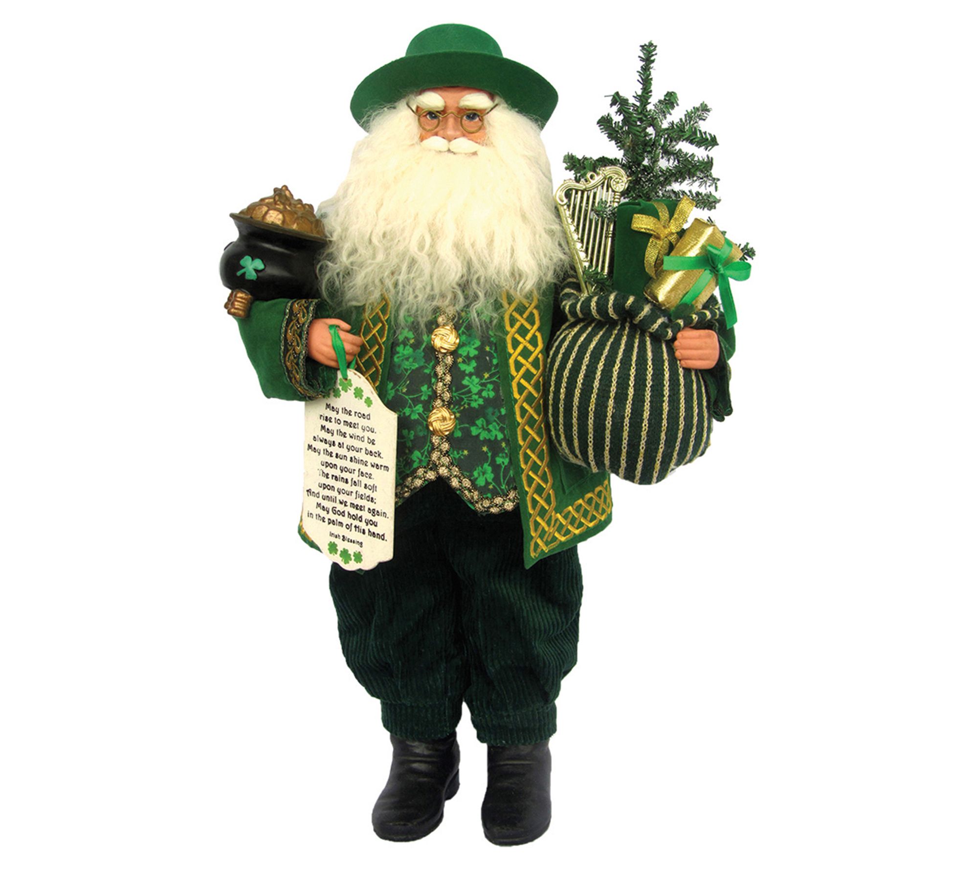 18" Irish Claus By Santa's Workshop