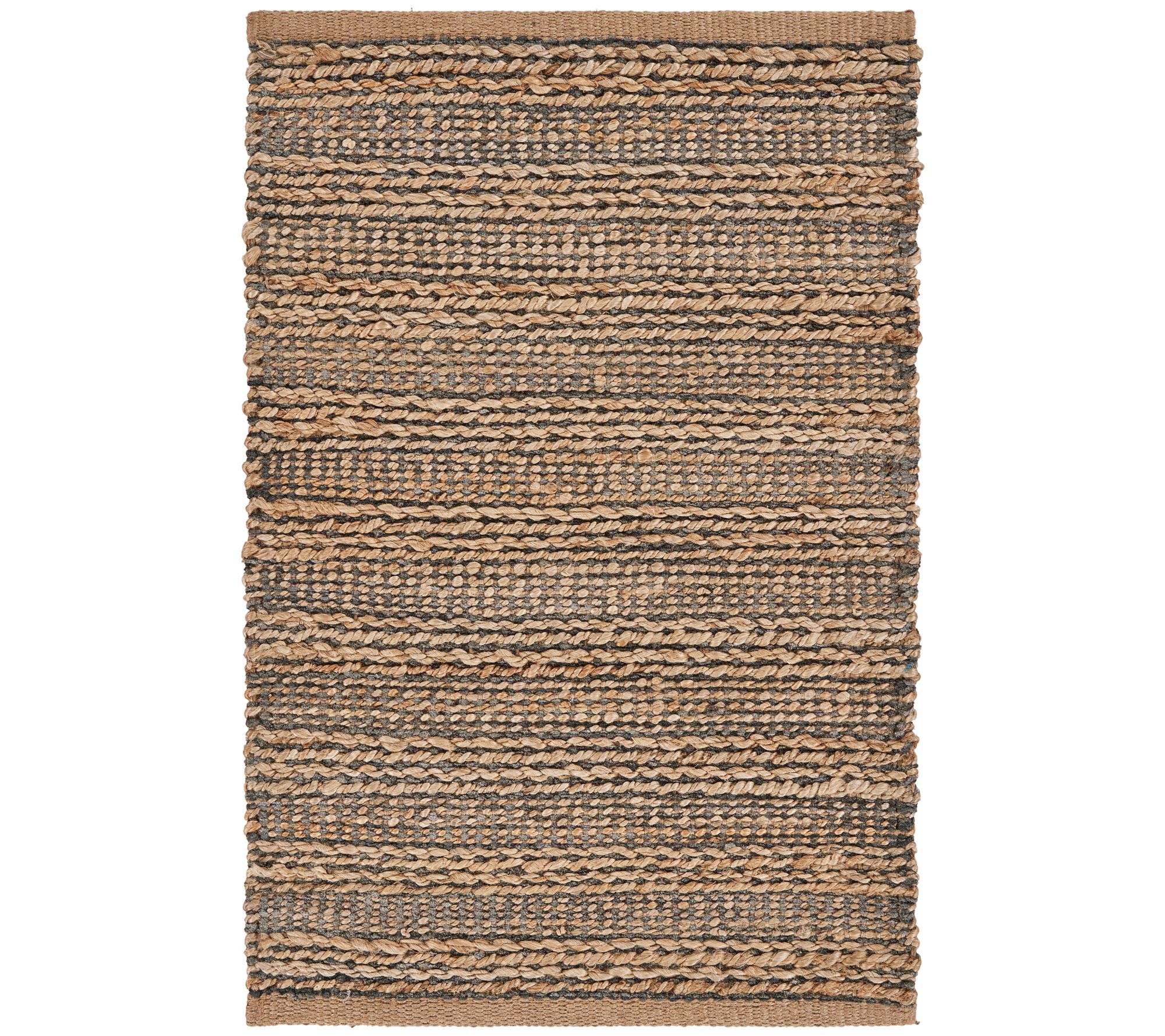 Ox Bay 2' x 3' Jute and Chenille Gray Accent Rug