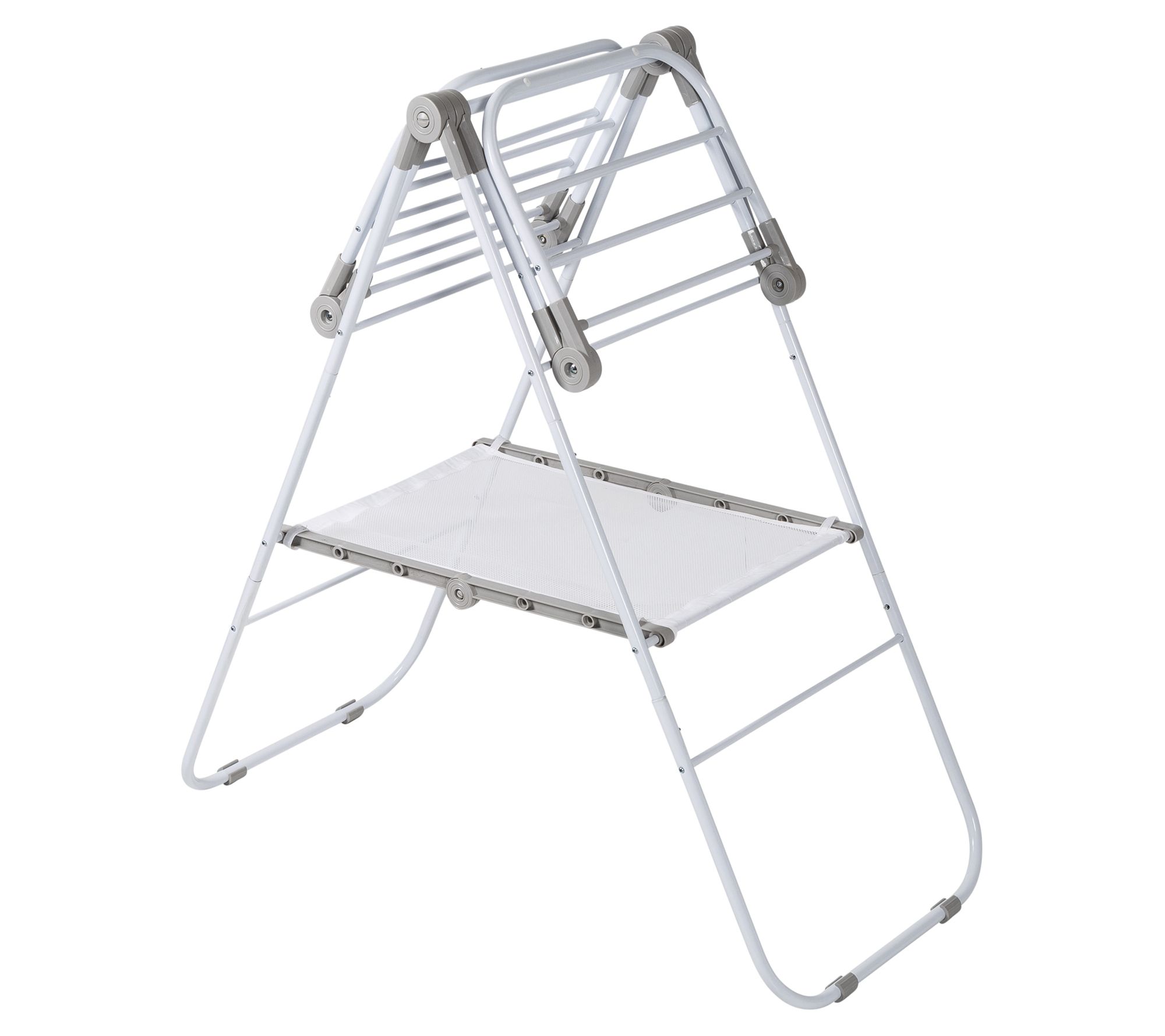 Honey-Can-Do Rolling Folding Wing Drying Rack, White