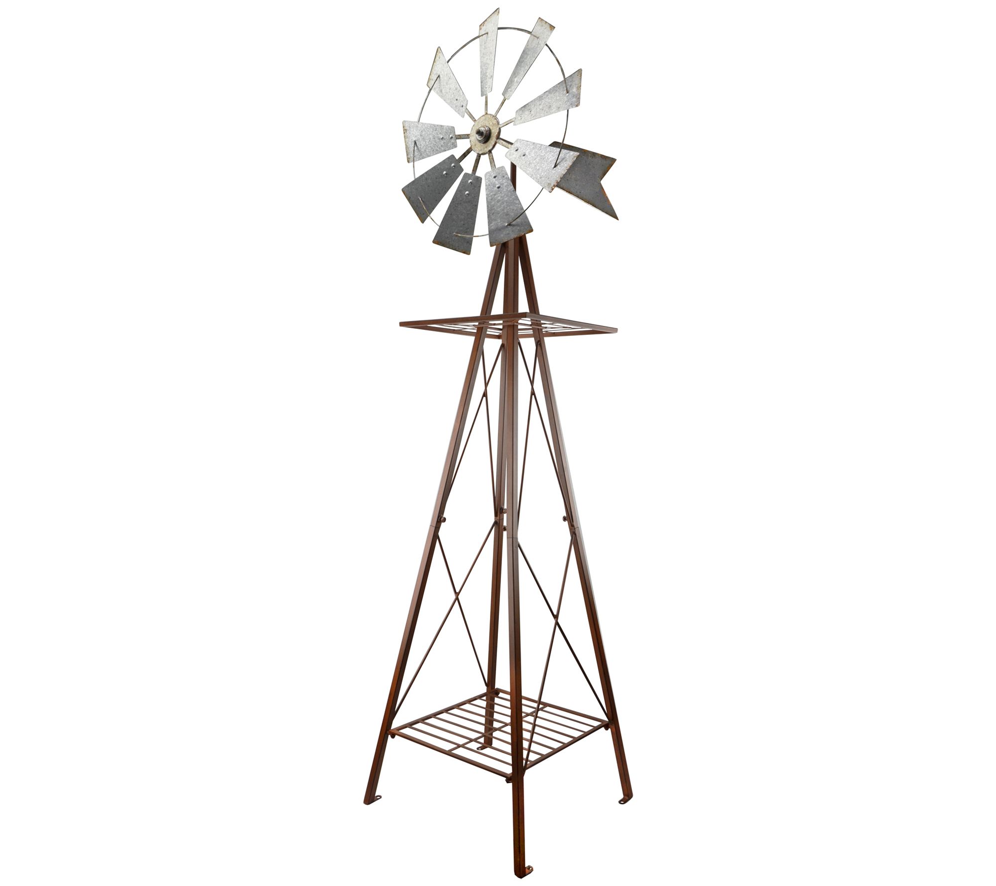 RCS Gifts Galvanized Fan Windmill 58.50