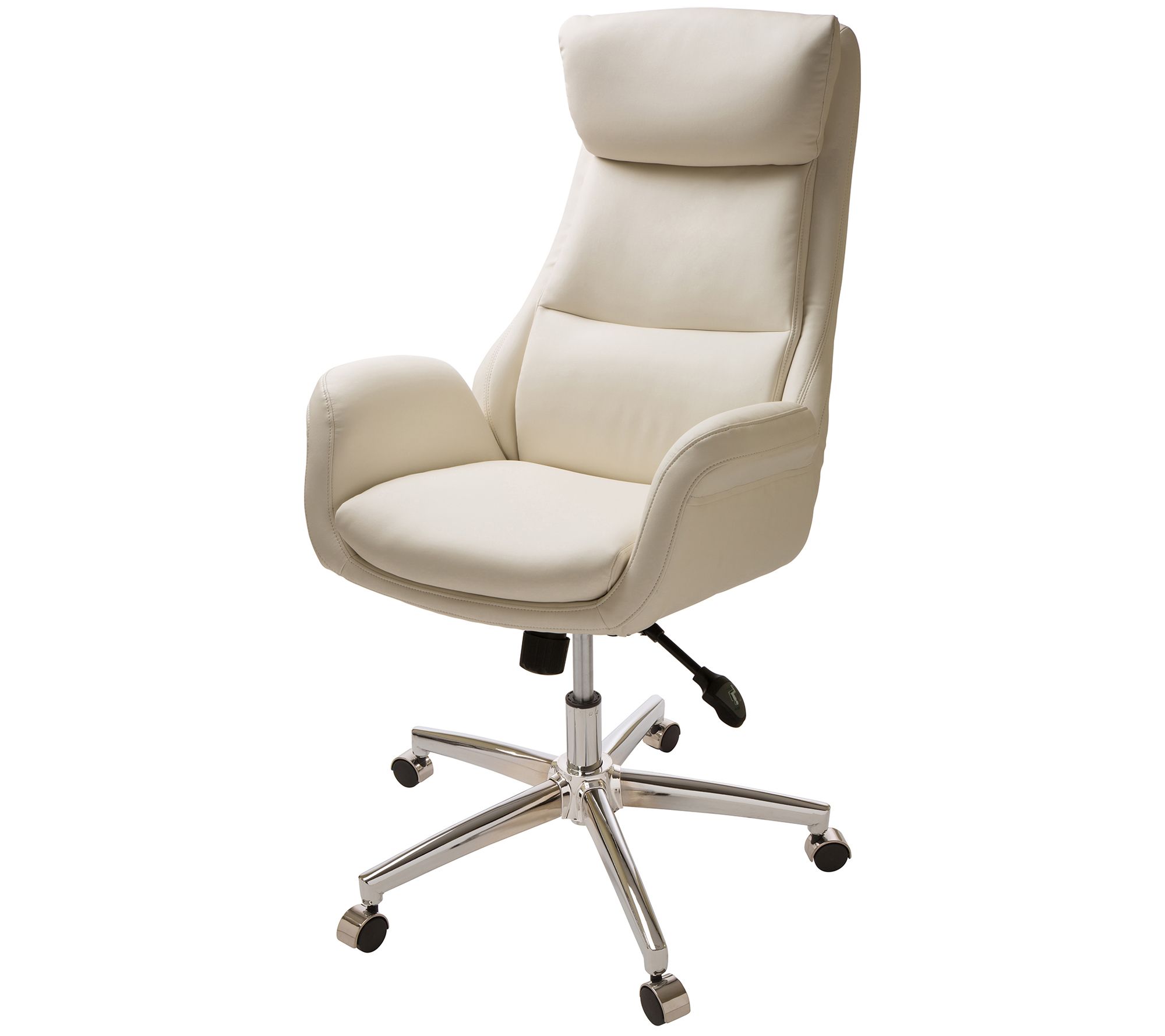 Glitzhome Executive Adjustable Swivel Office Chair on Casters
