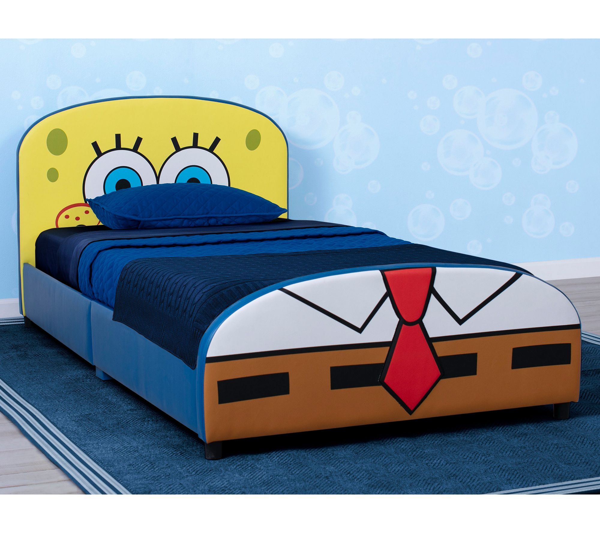 Spongebob Squarepants Upholstered Twin Bed By Delta Children