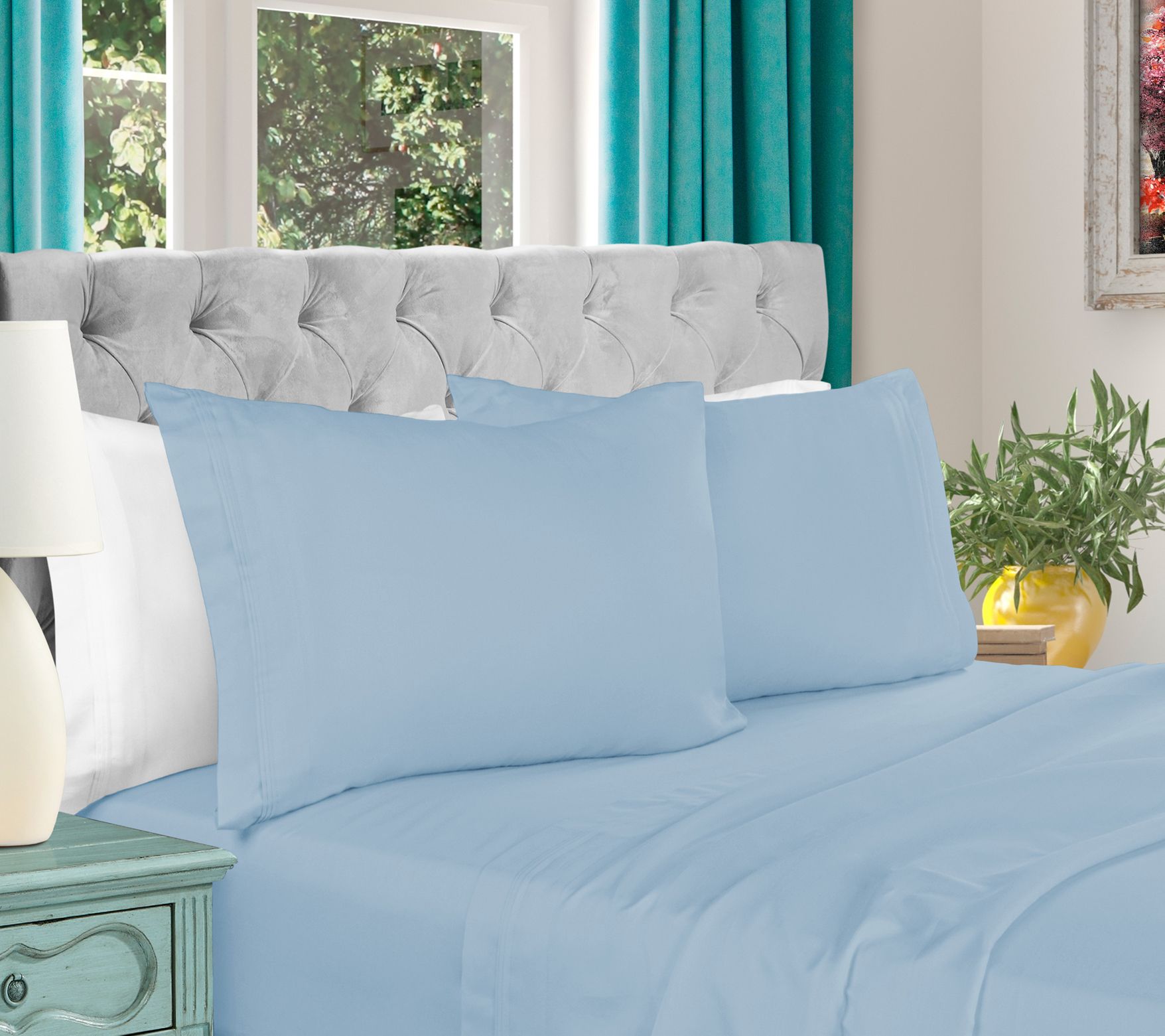 Superior 1000-TC Egyptian Cotton 4-Piece SheetSet King