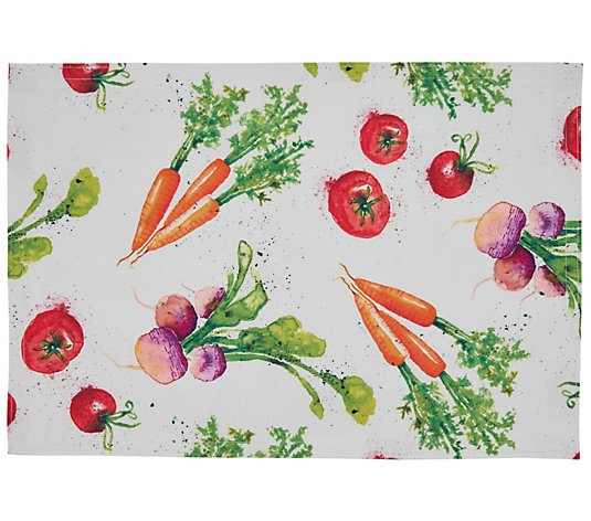 Veggies Design Placemats Set of 4 by Valerie