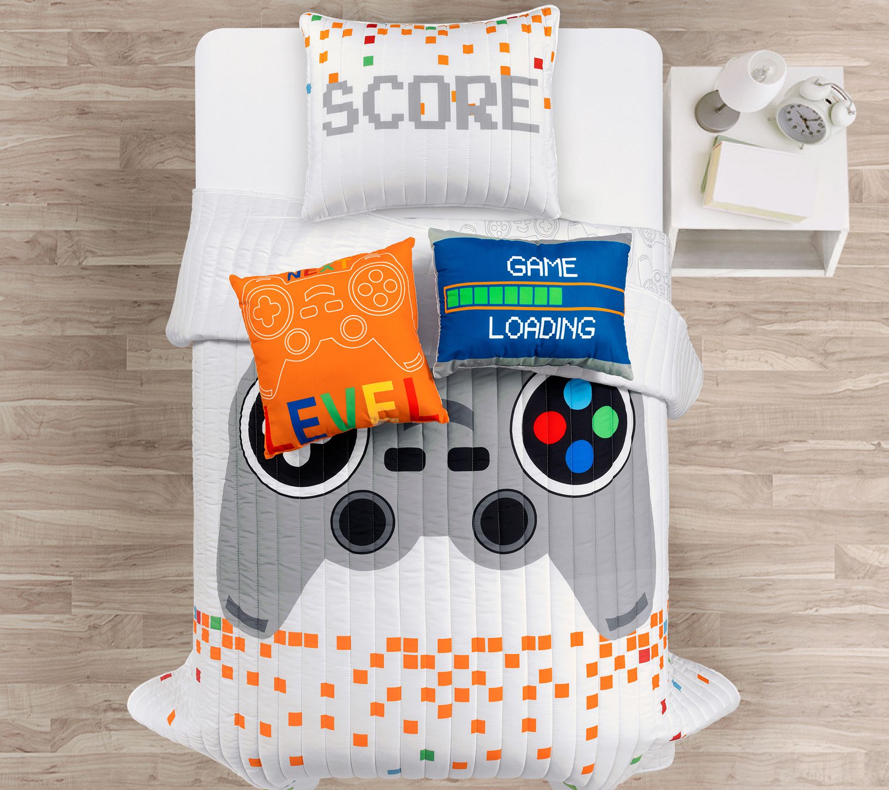 Video Games Oversized Quilt 4-Pc Set Twin by Luh Decor