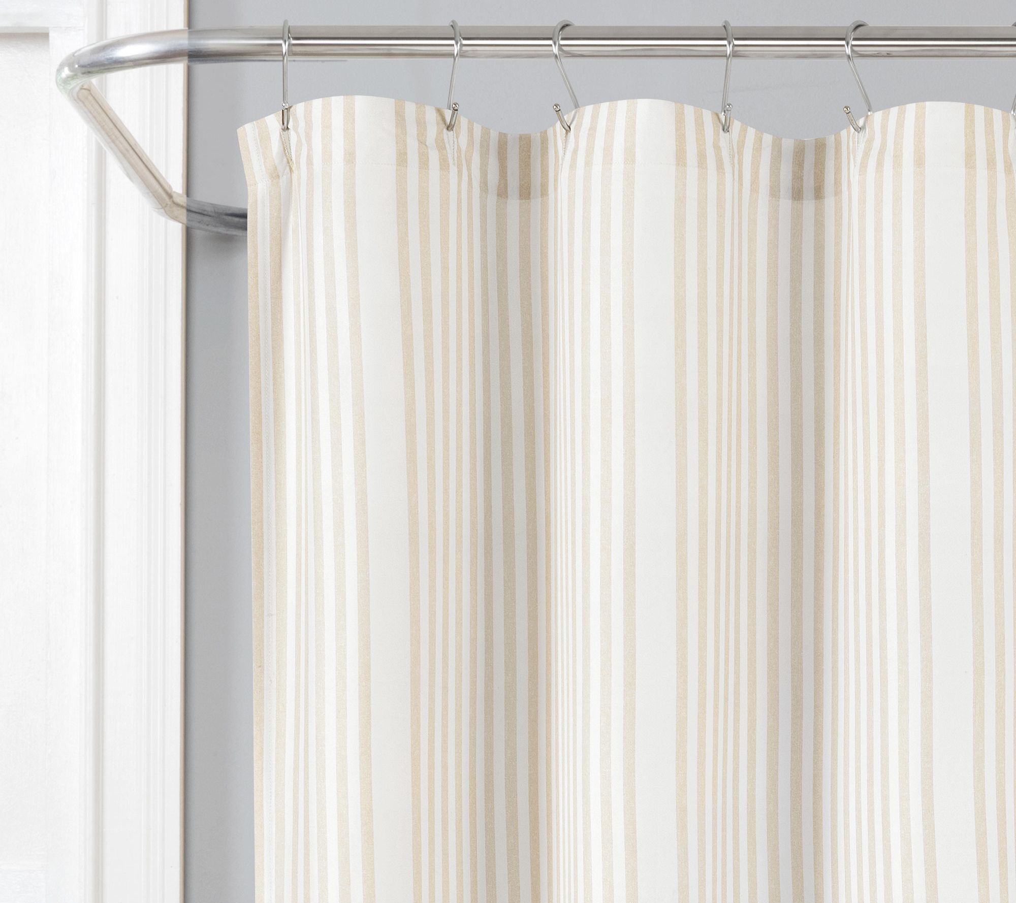 Farmhouse Drew Stripe Shower Curtain by Lush Decor
