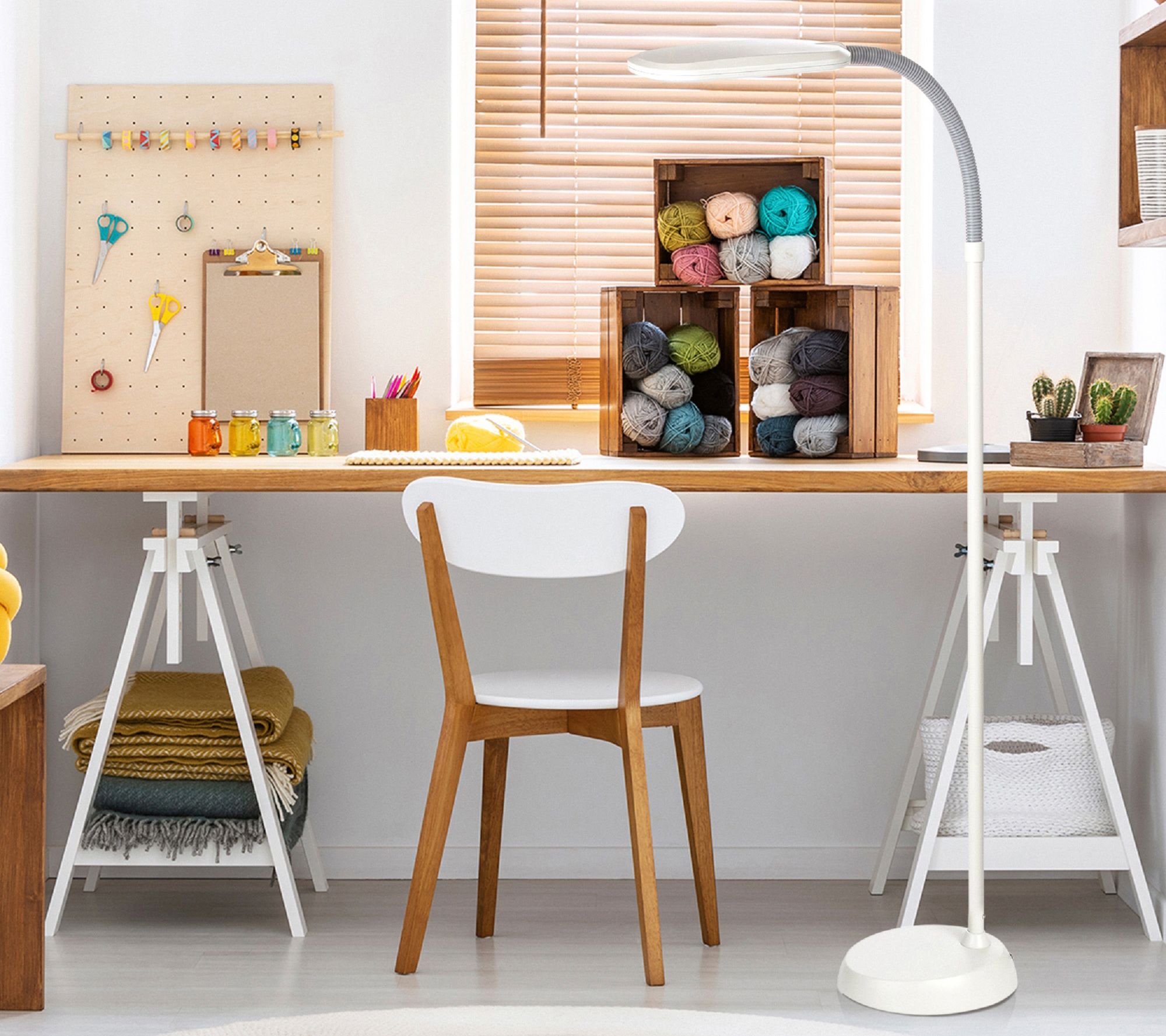 Brightech Litespan Slim 55 in. LED Reading Floor Lamp