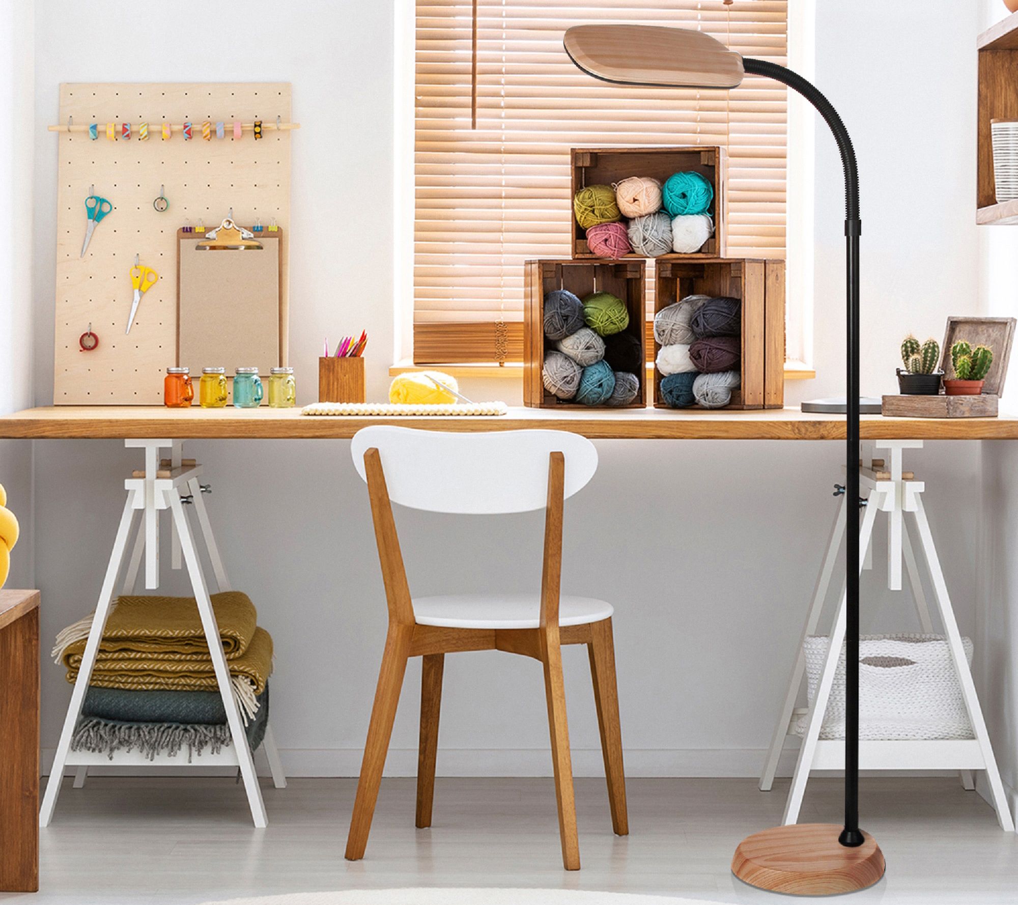 Brightech Litespan Slim 55 in. LED Reading Floor Lamp