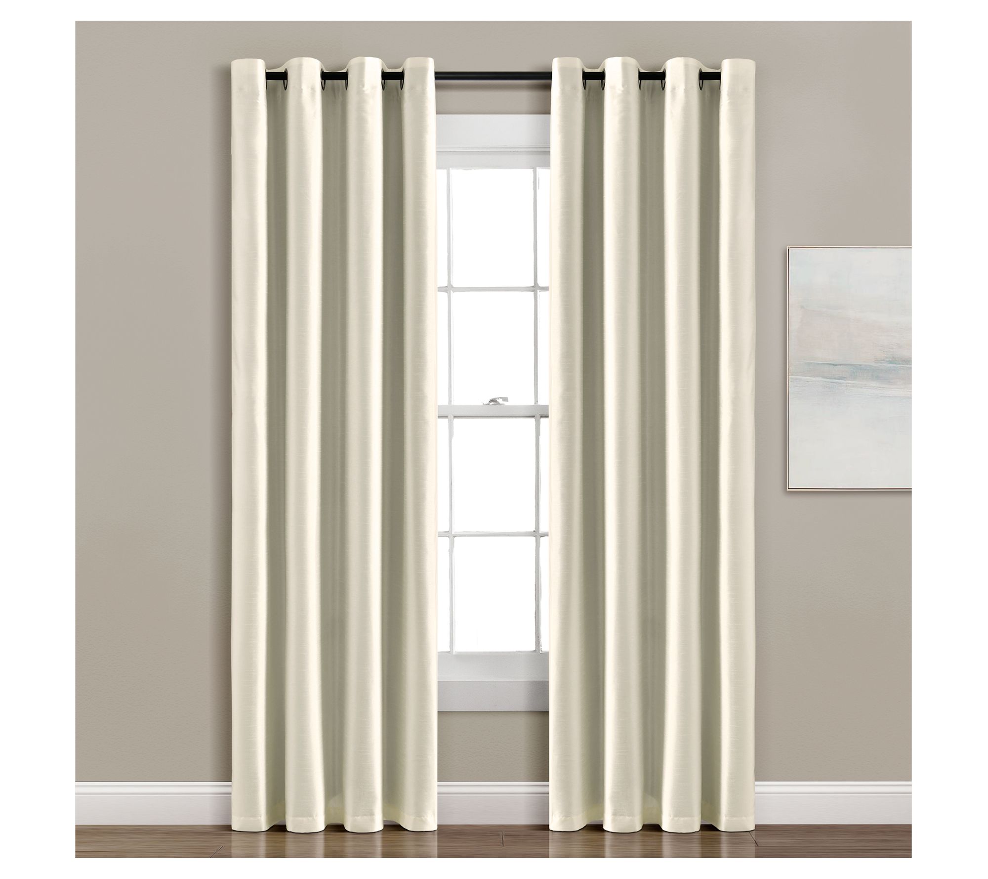 Lush Decor Insulated Grommet Blackout Faux Silk52x95