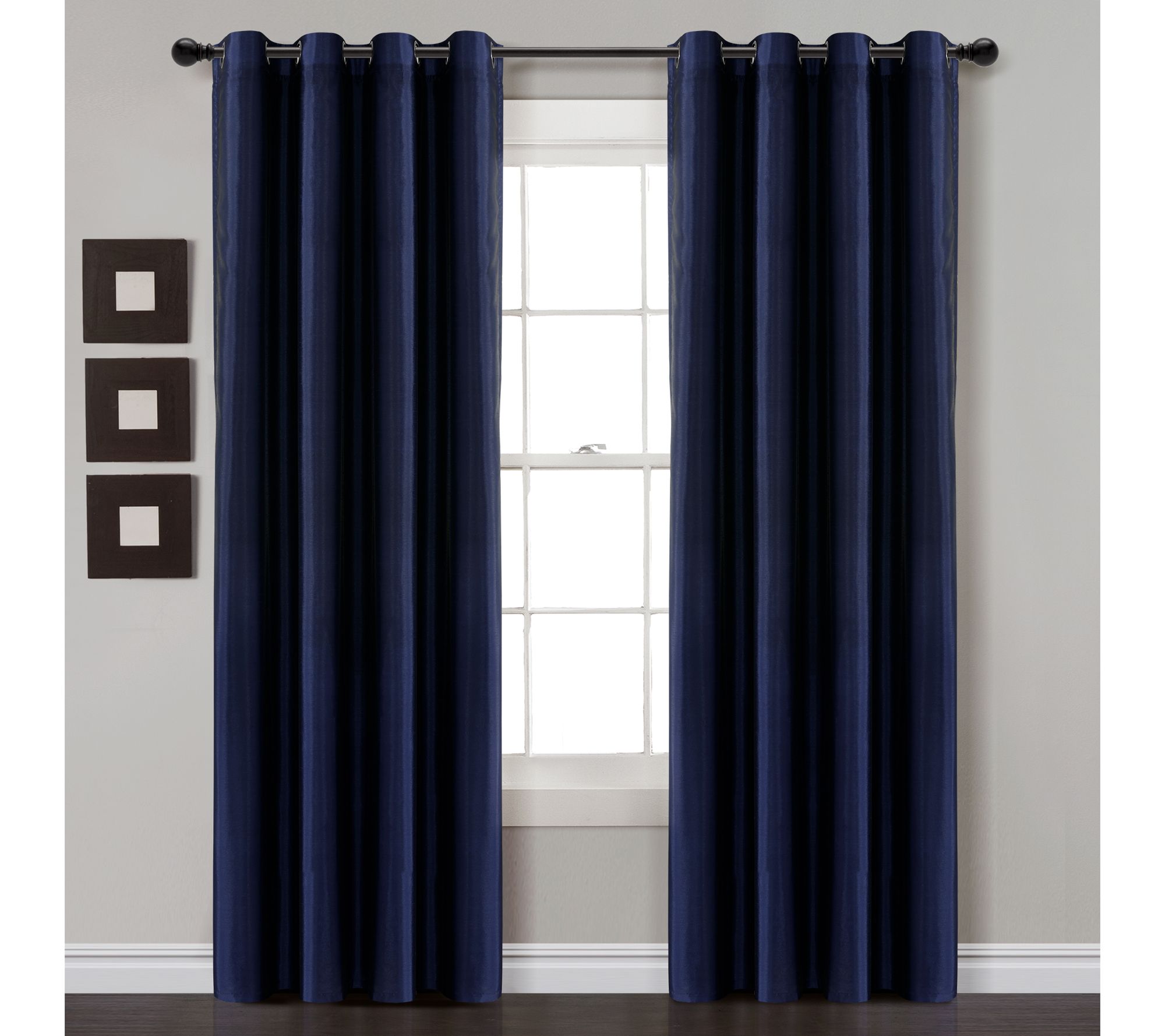 Lush Decor Insulated Grommet Blackout Faux Silk52x95