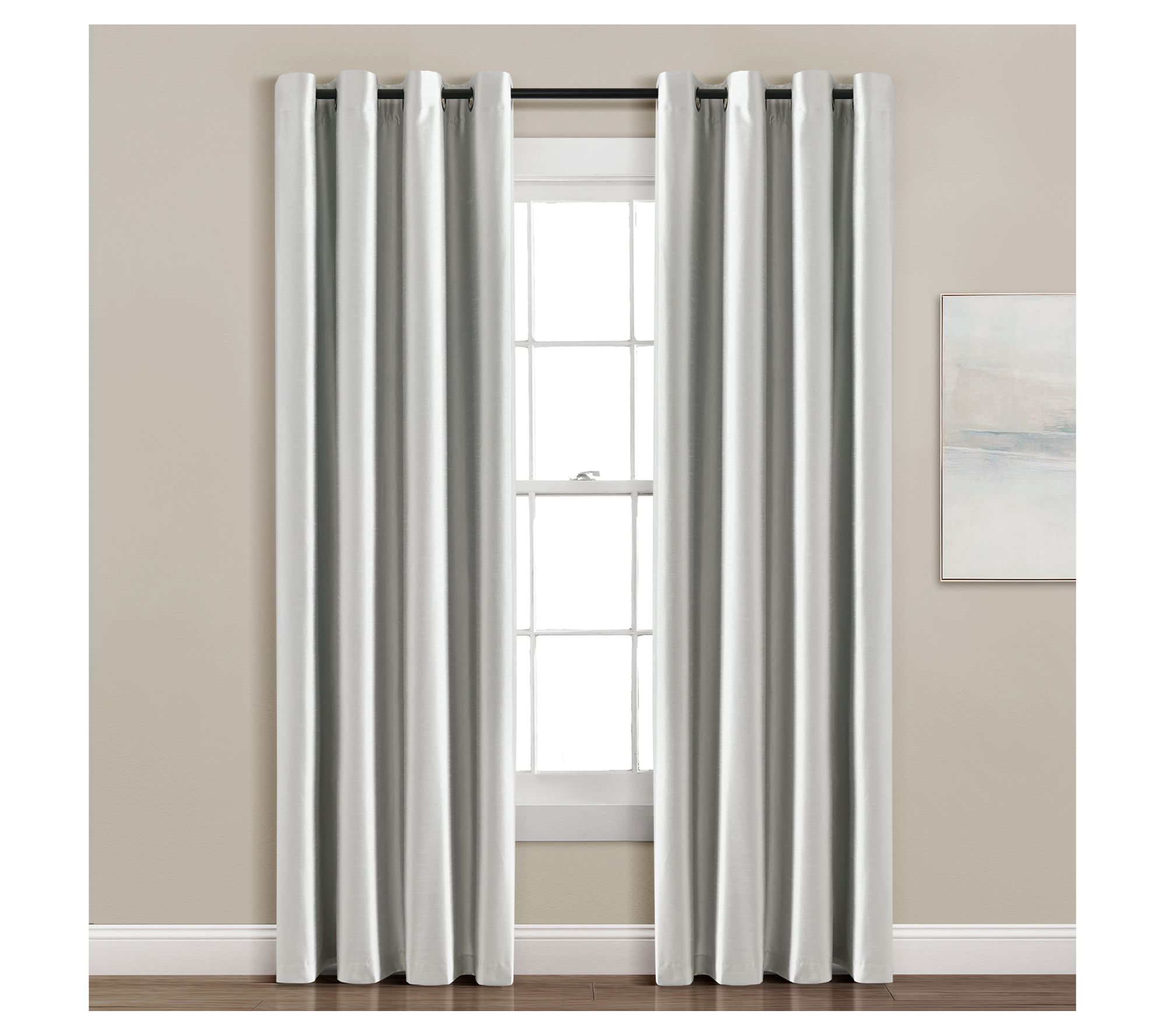 Lush Decor Insulated Grommet Blackout Faux Silk52x95