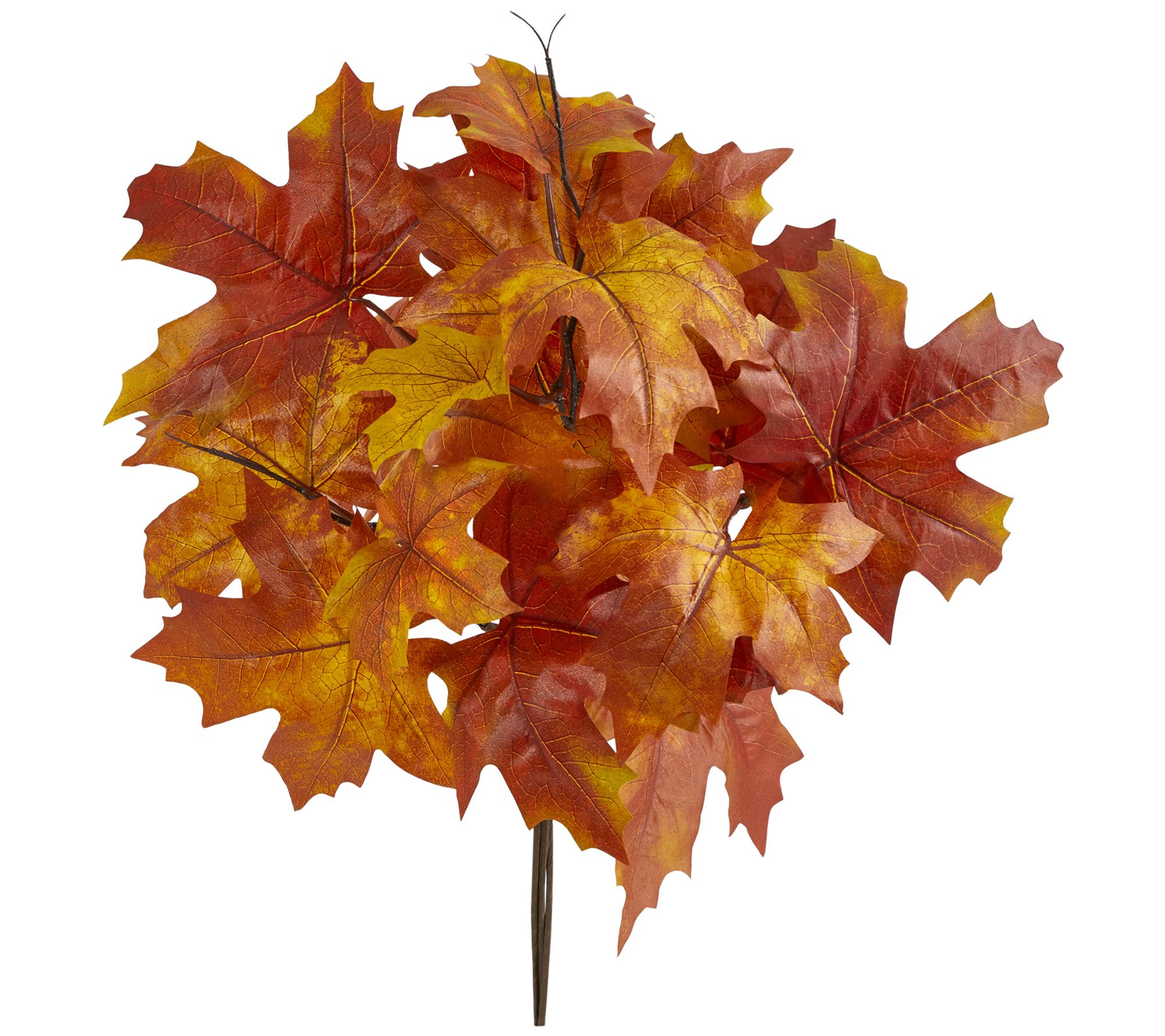 Nearly Natural 18" Autumn Maple Leaf Artificial  Flower S/2
