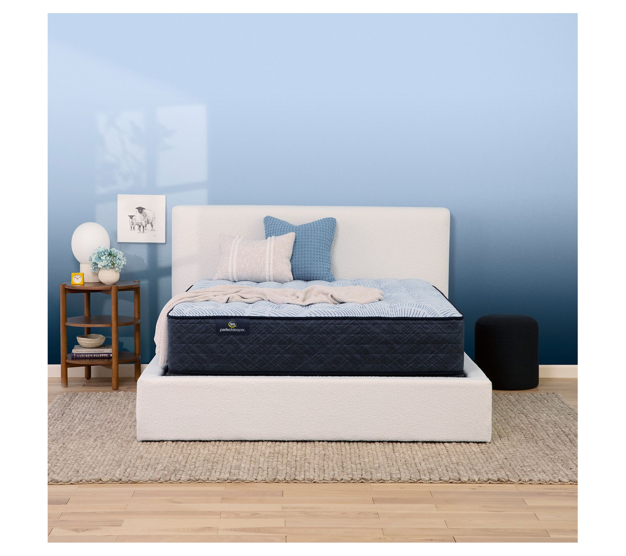 Serta Blue Lagoon Nights 13.5" Medium Mattress Set -Full