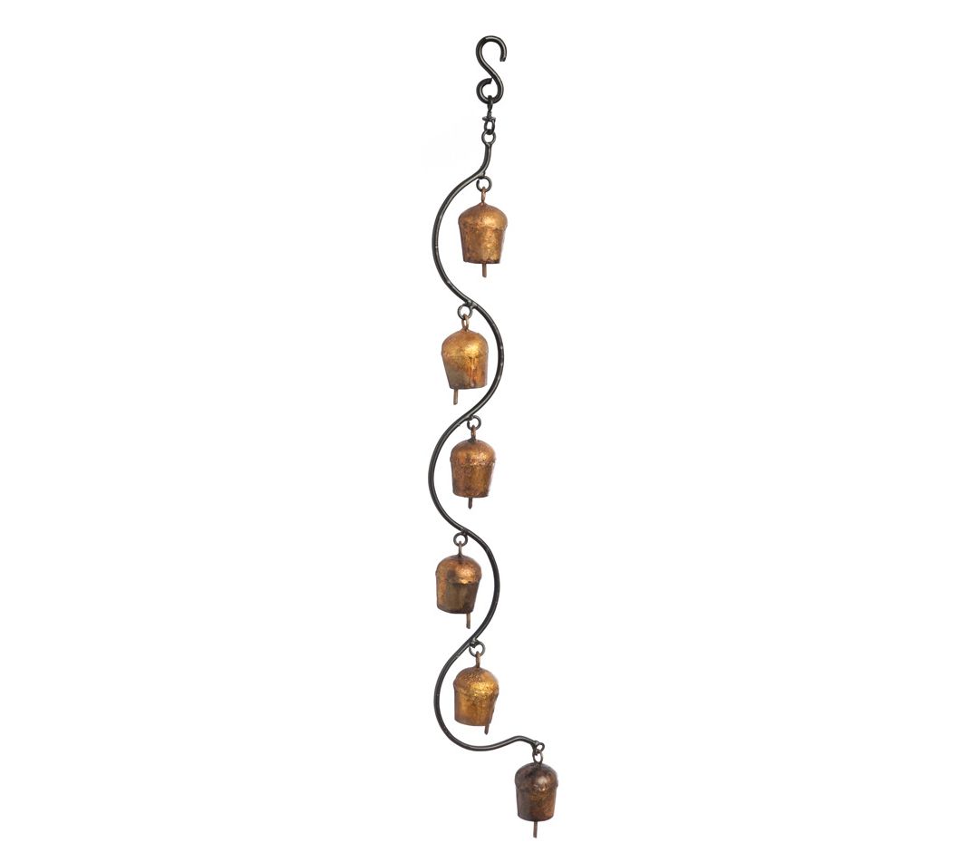 Evergreen 6-Bell Metal Hanging Garland