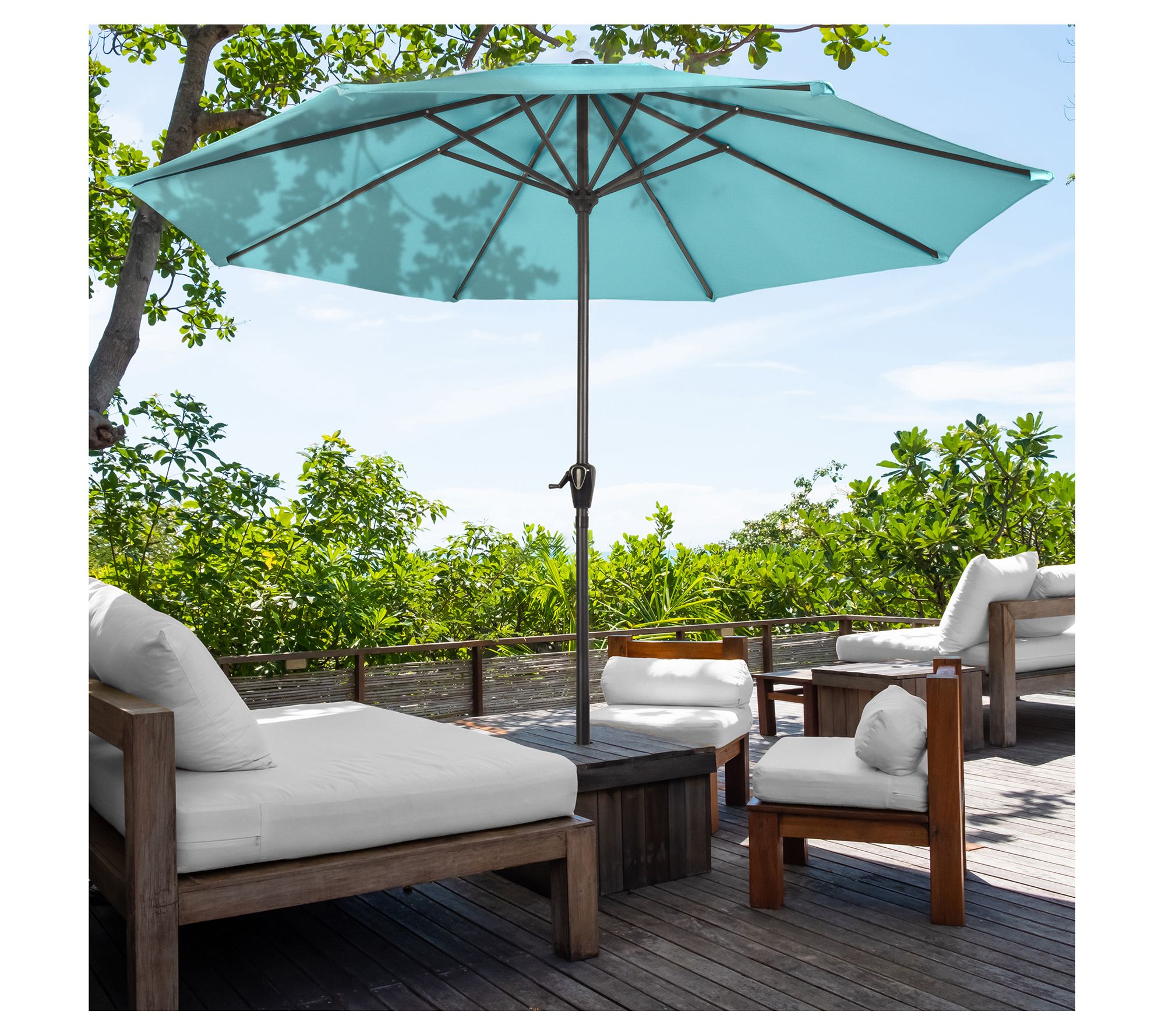 小物 curry umbrella Amazon.com : Pure Garden Patio Umbrella with Auto Tilt