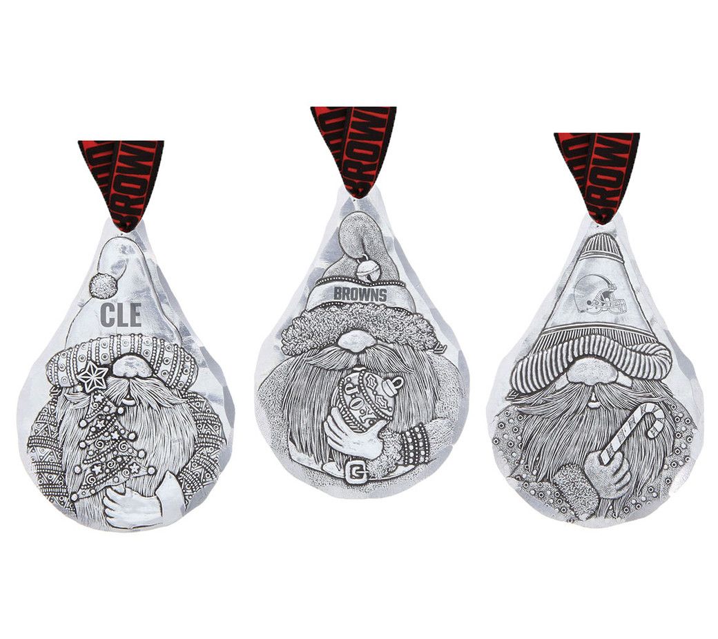 Wendell August NFL 3-Piece Gridiron Gnomes Ornament Set