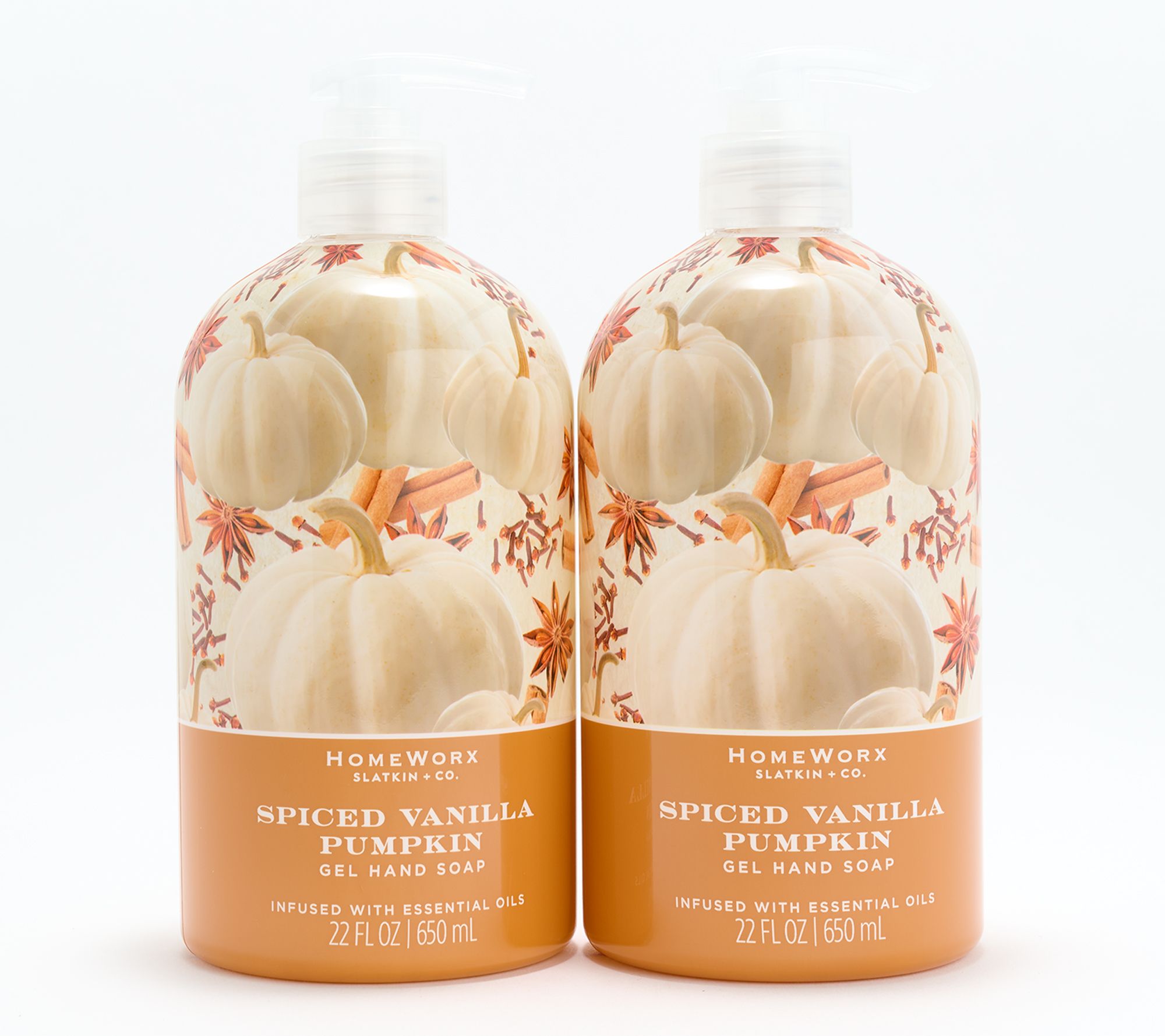 "As Is" HomeWorx by Slatkin + Co. Spiced Vanilla Pumpkin Soaps