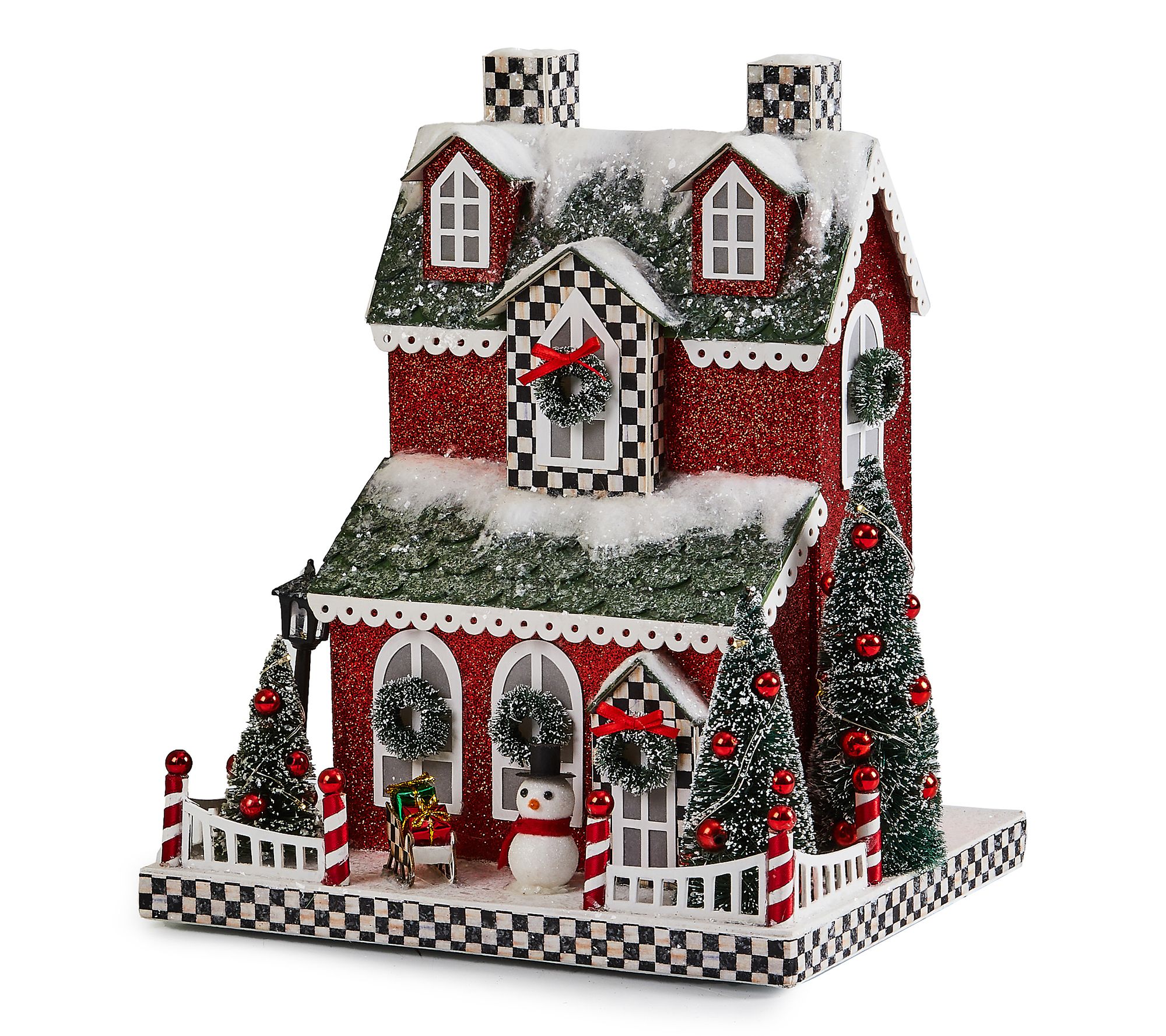 MacKenzie-Childs Cozy Christmas Illuminated Paper House