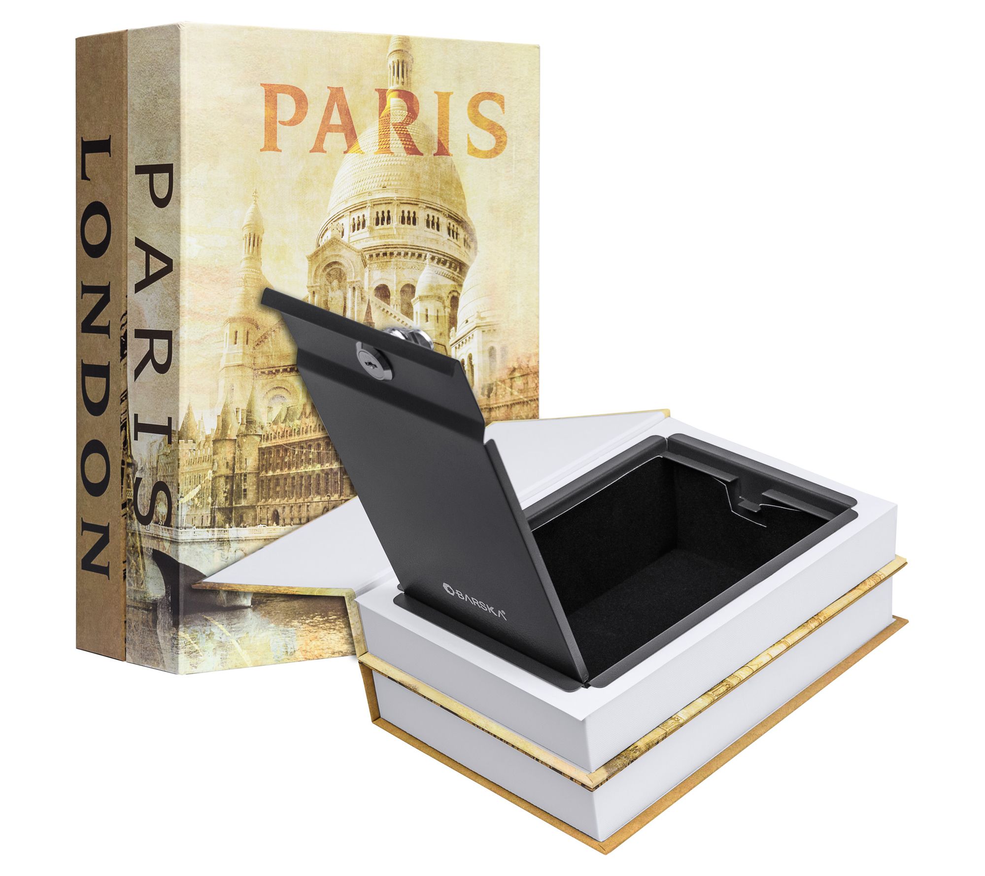 Barska Paris & London Series Dual Book Lock Boxes w/ Key Lock