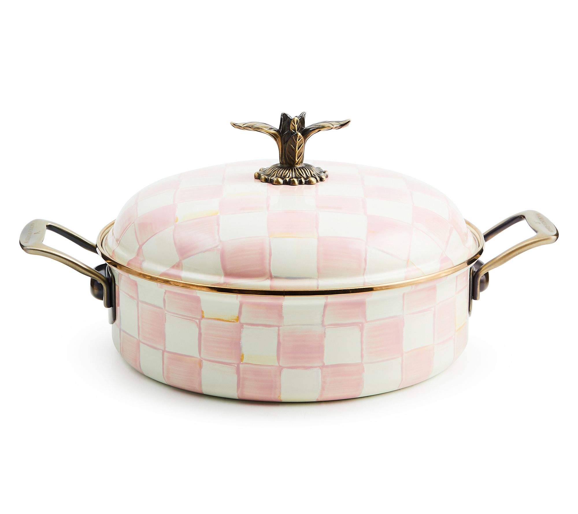 MacKenzie-Childs Rosy Check 5 Qt. Casserole