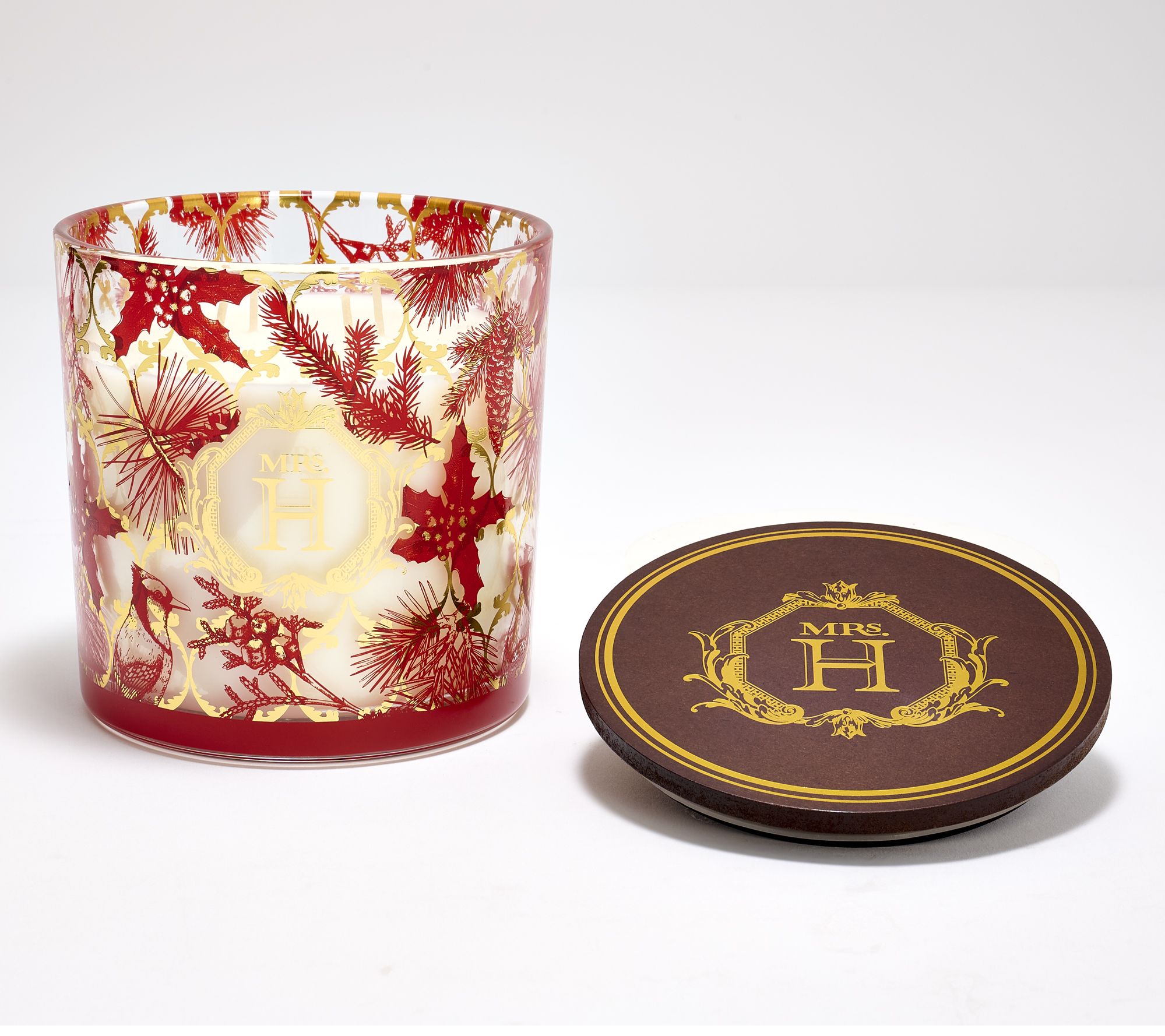 "As Is" Mrs. H by Dee Hilfiger 22oz Spiked Eggnog Creme Glass Candle