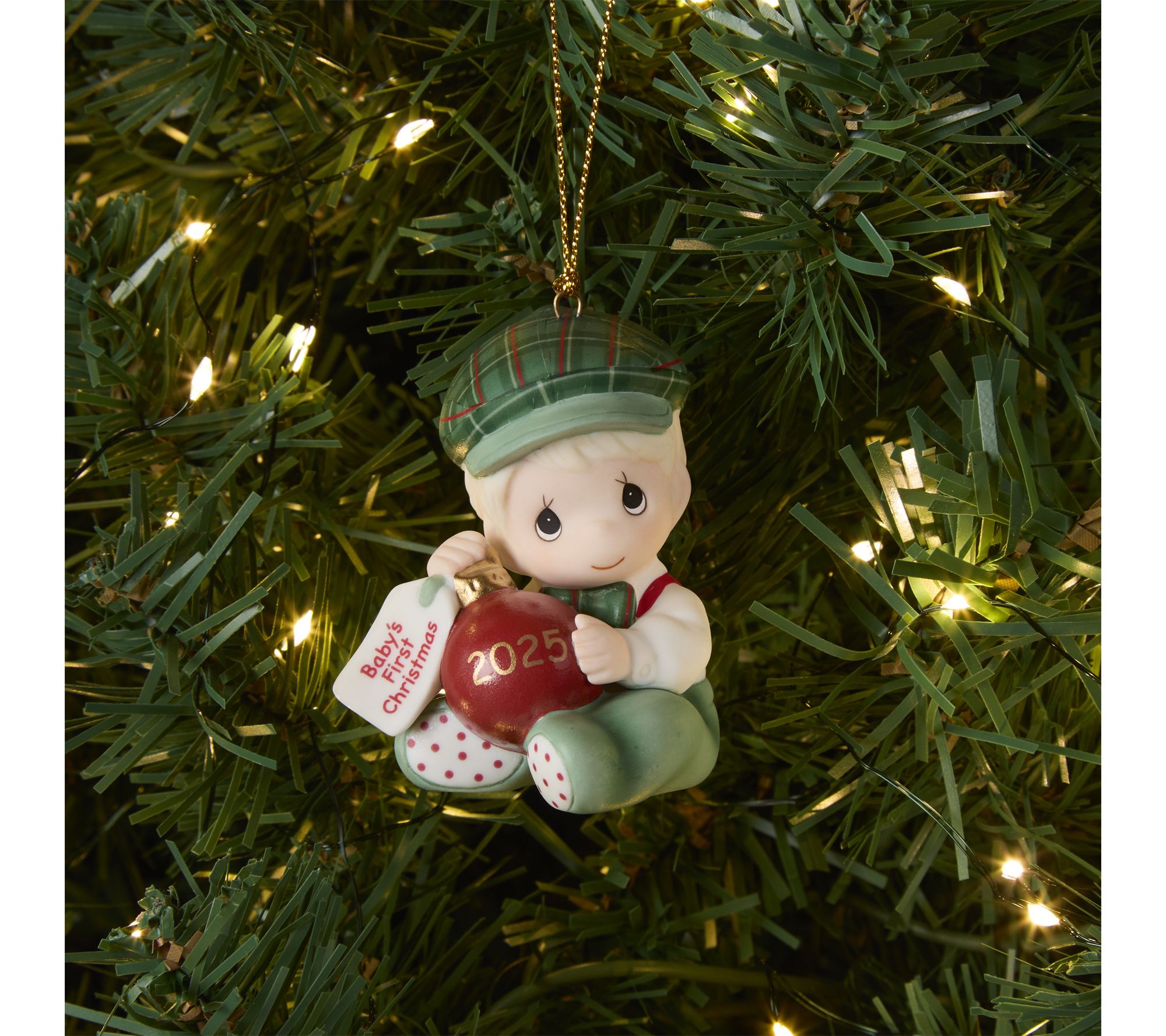 PM "Baby's 2025" Dated 2025 Baby 1st ChristmasBoy Ornament