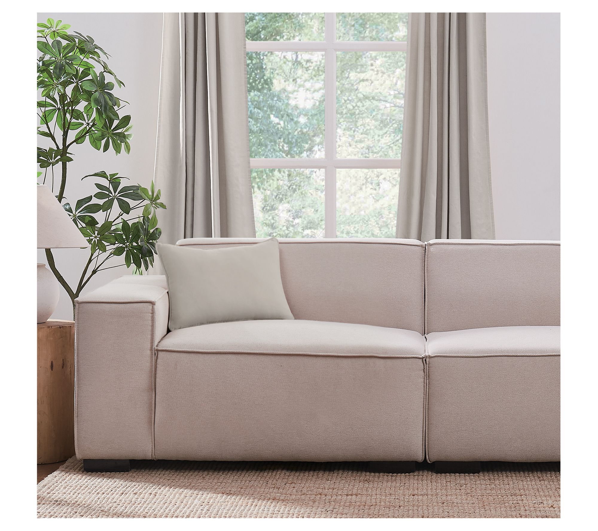 Brooklyn Loom Matte Cotton Velvet 14x20 Decorative Pillow