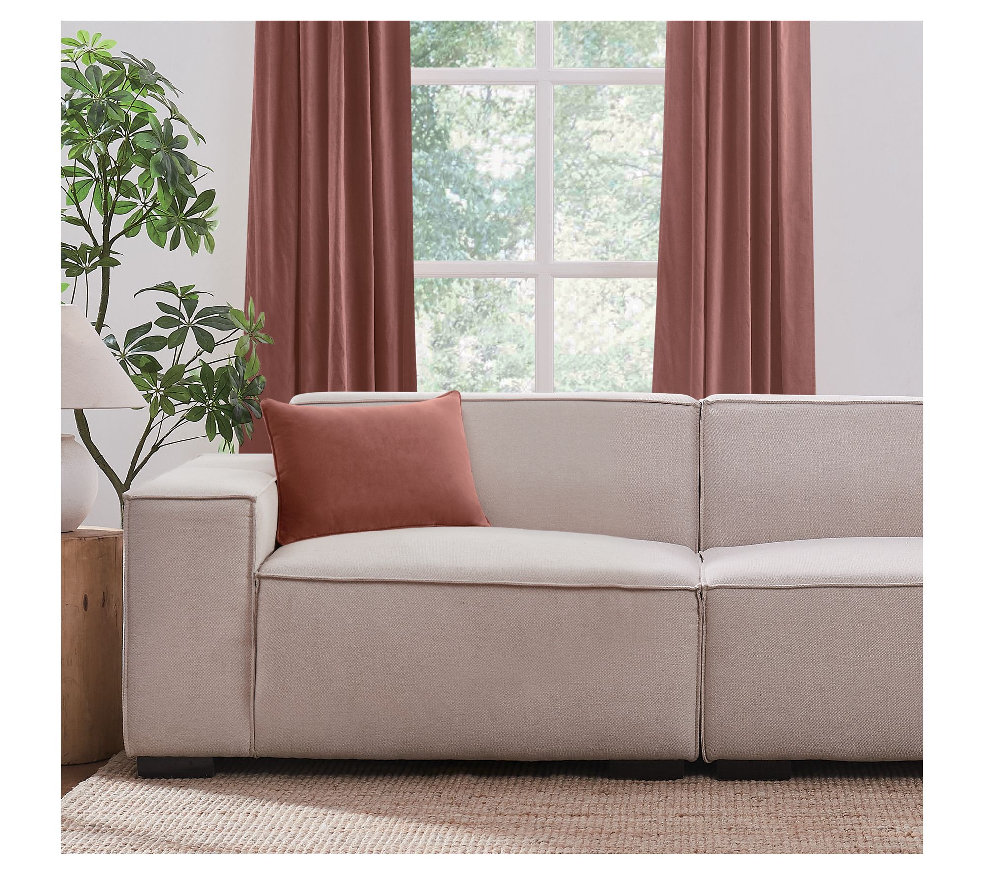 Brooklyn Loom Matte Cotton Velvet 14x20 Decorative Pillow