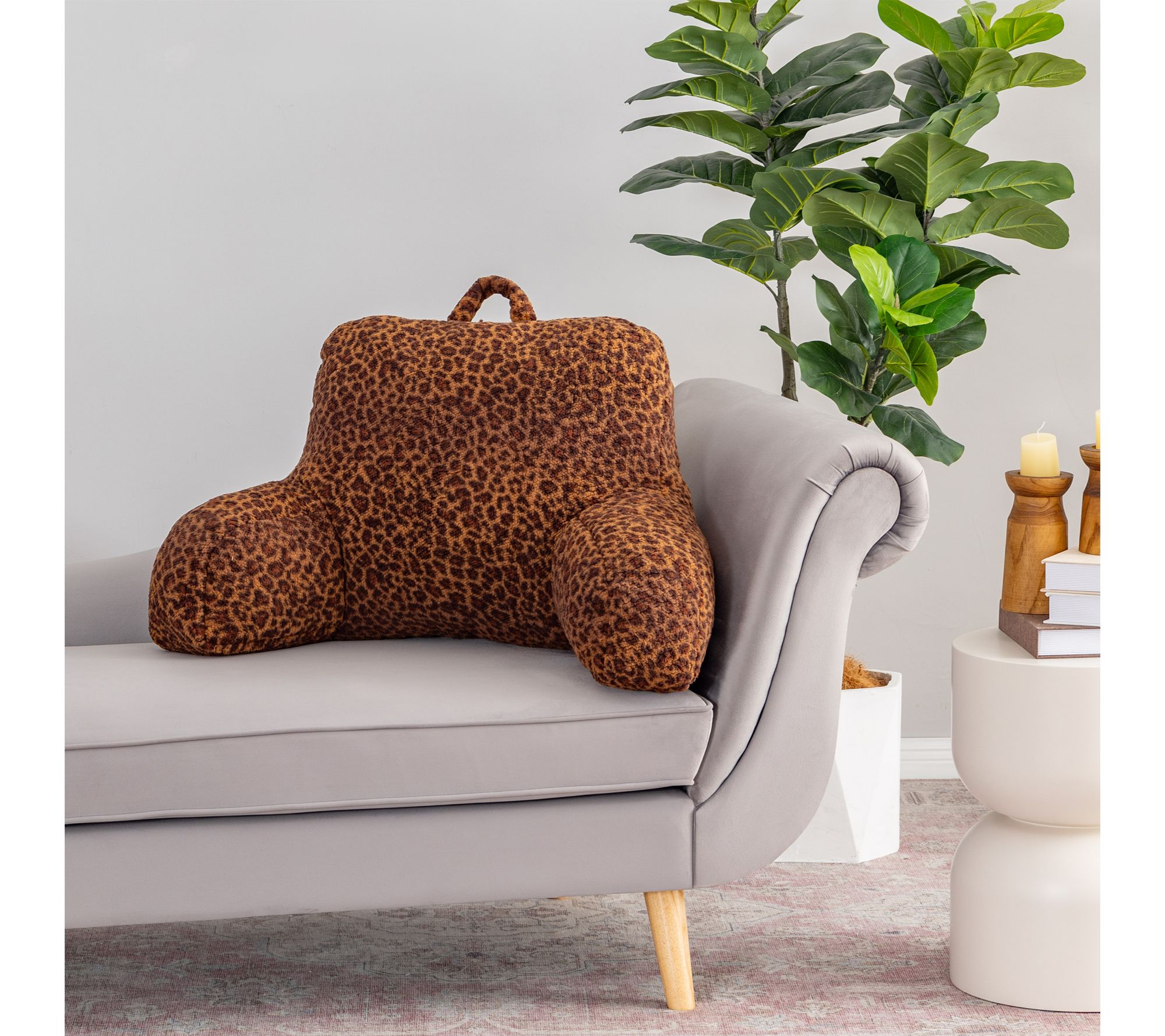"As Is" Sherpa Backrest Lounger Pillow by Jill Martin